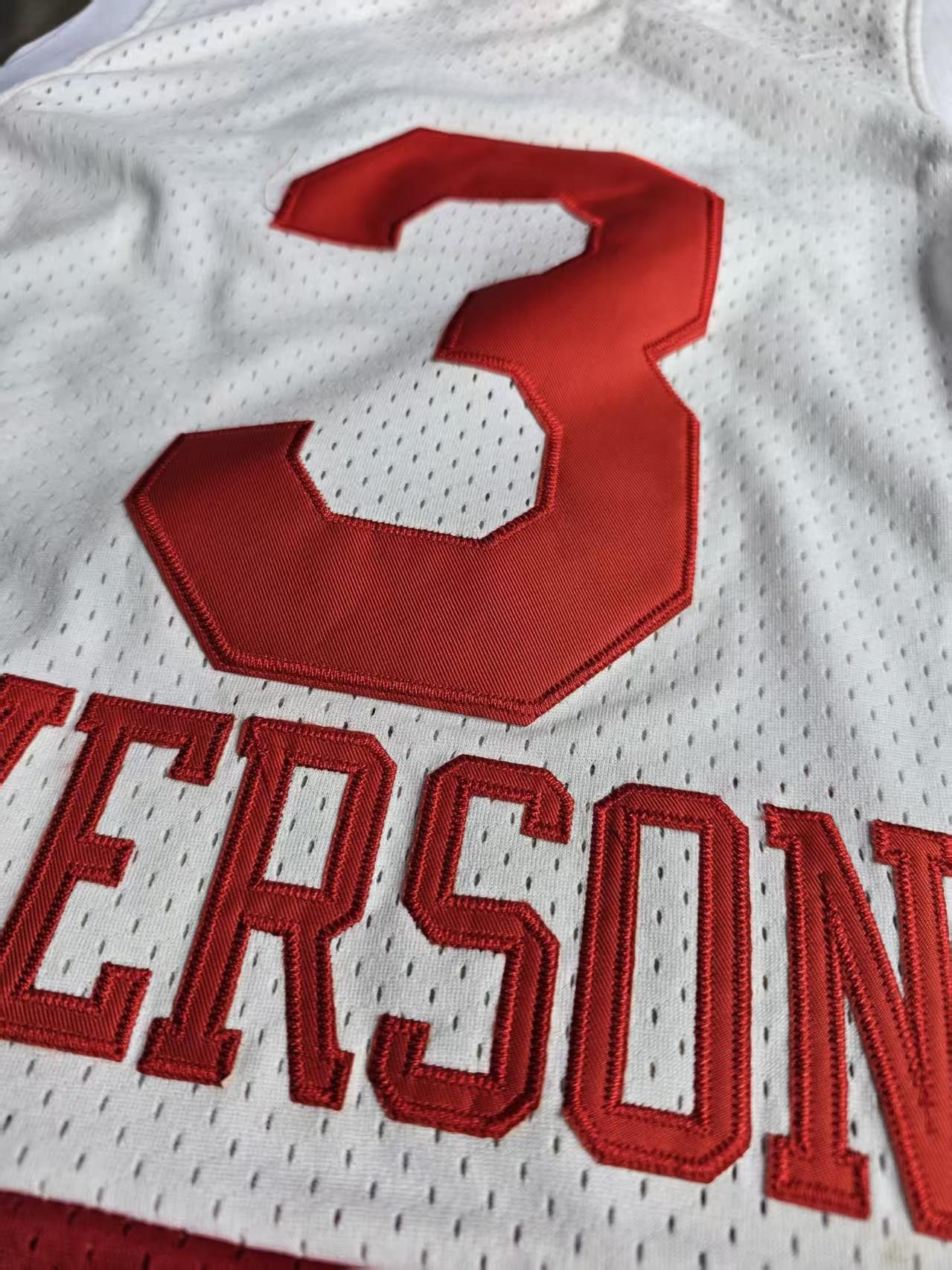 NBA #3 Allen Iverson Johnson Jersey 76ers 2003 04 Size US XXL / EU 58 / 5 - 3 Thumbnail