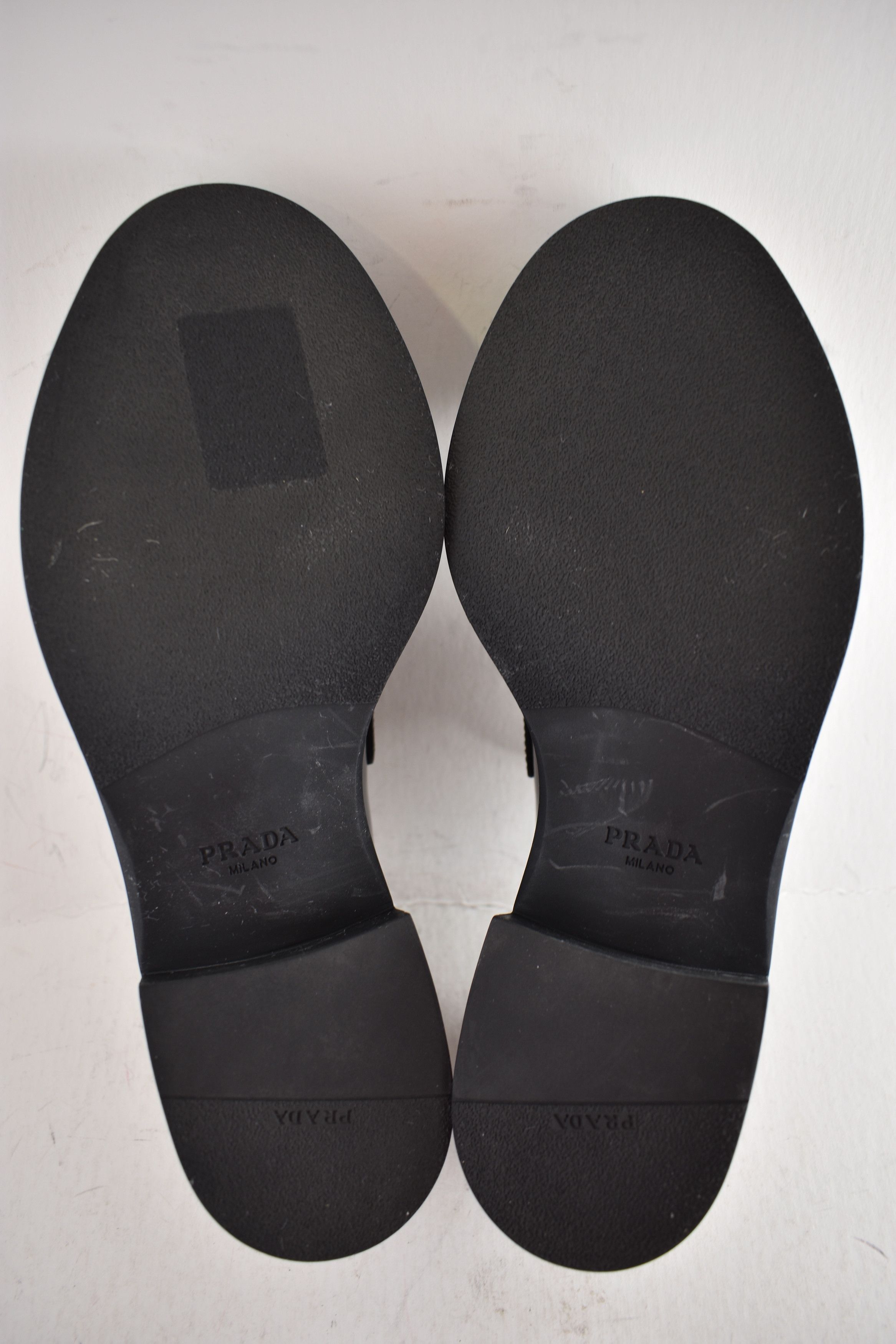 Prada Prada Triangle Logo Black Platform Loafer Slip On Flat 41.5 Size US 11.5 / IT 41.5 - 15 Thumbnail