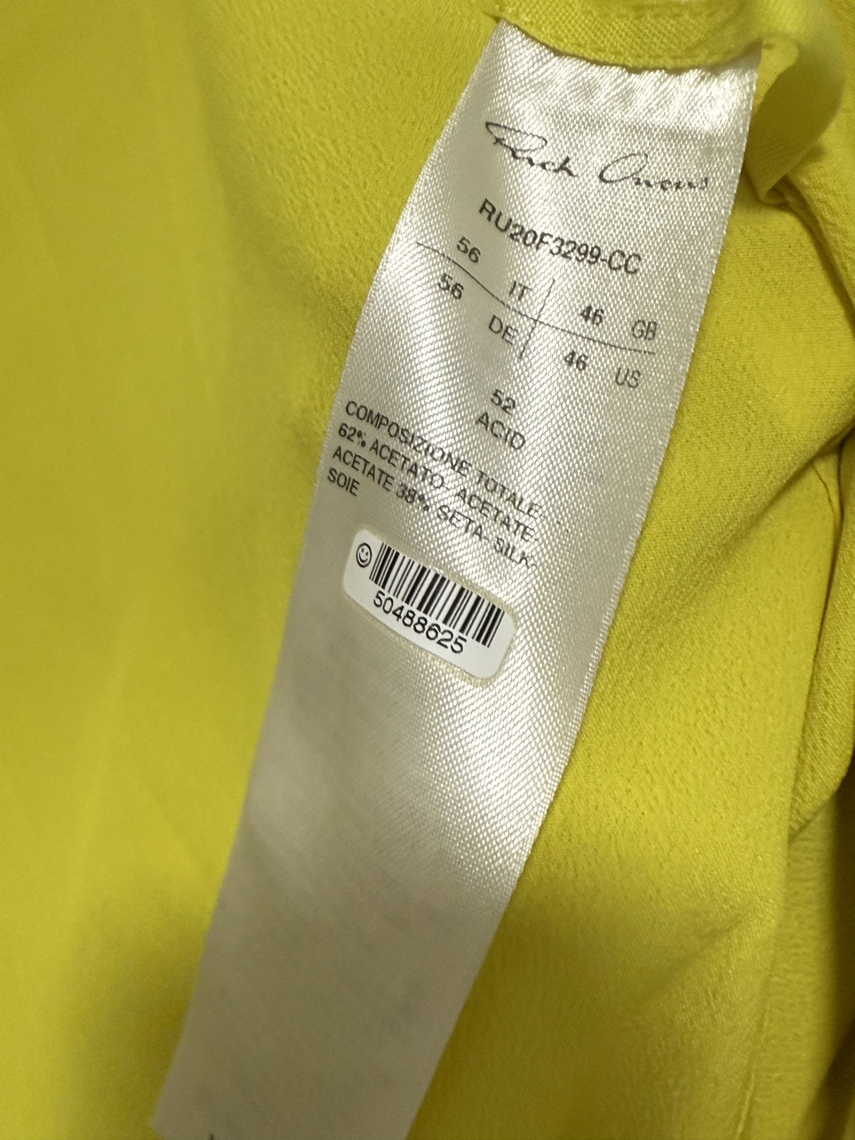 Rick Owens Rick Owen's Acid Silk Long Sleeve Button Down Shirt Size US M / EU 48-50 / 2 - 4 Thumbnail