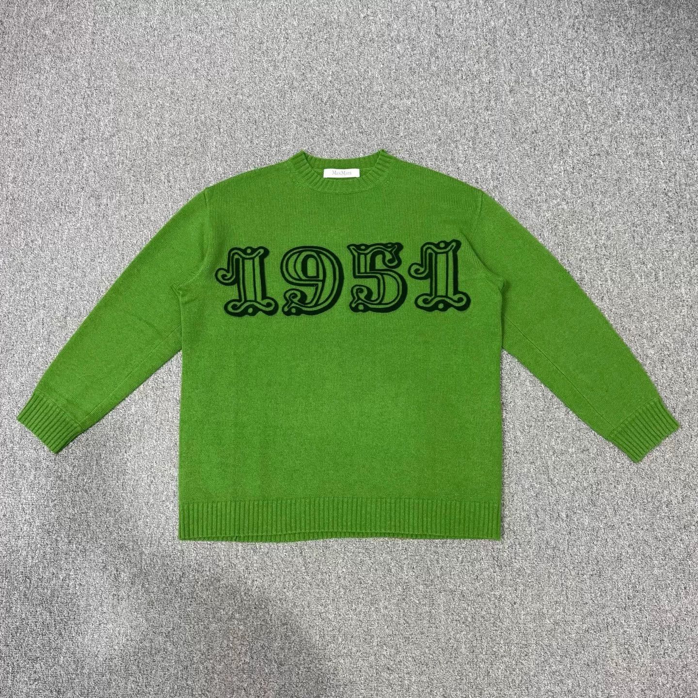 Other Maxmara Green Jacquard Crewneck Sweater S New Size US S / EU 44-46 / 1 - 1 Thumbnail