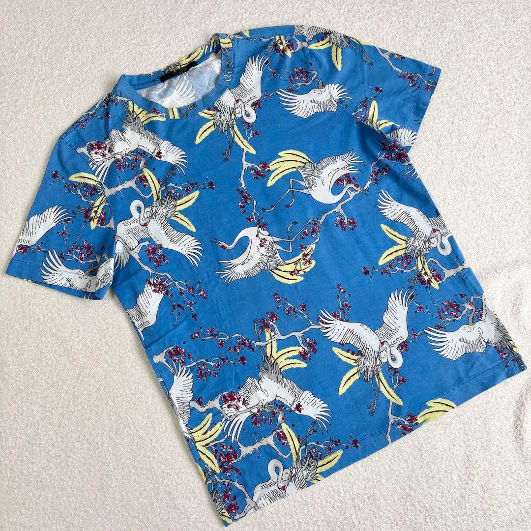 Louis Vuitton Louis Vuitton Crane Print Short Sleeve T-Shirt Blue Size US M / EU 48-50 / 2 - 1 Thumbnail