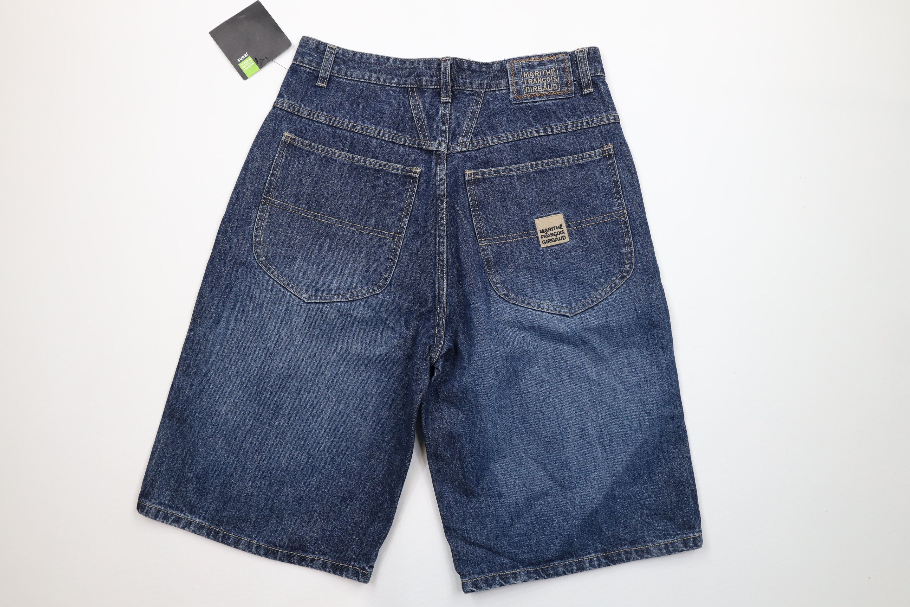 Marithe + Francois Girbaud × Vintage NOS Vintage 90s Marithe Francois Girbaud Denim Jean Shorts Size US 32 / EU 48 - 7 Thumbnail