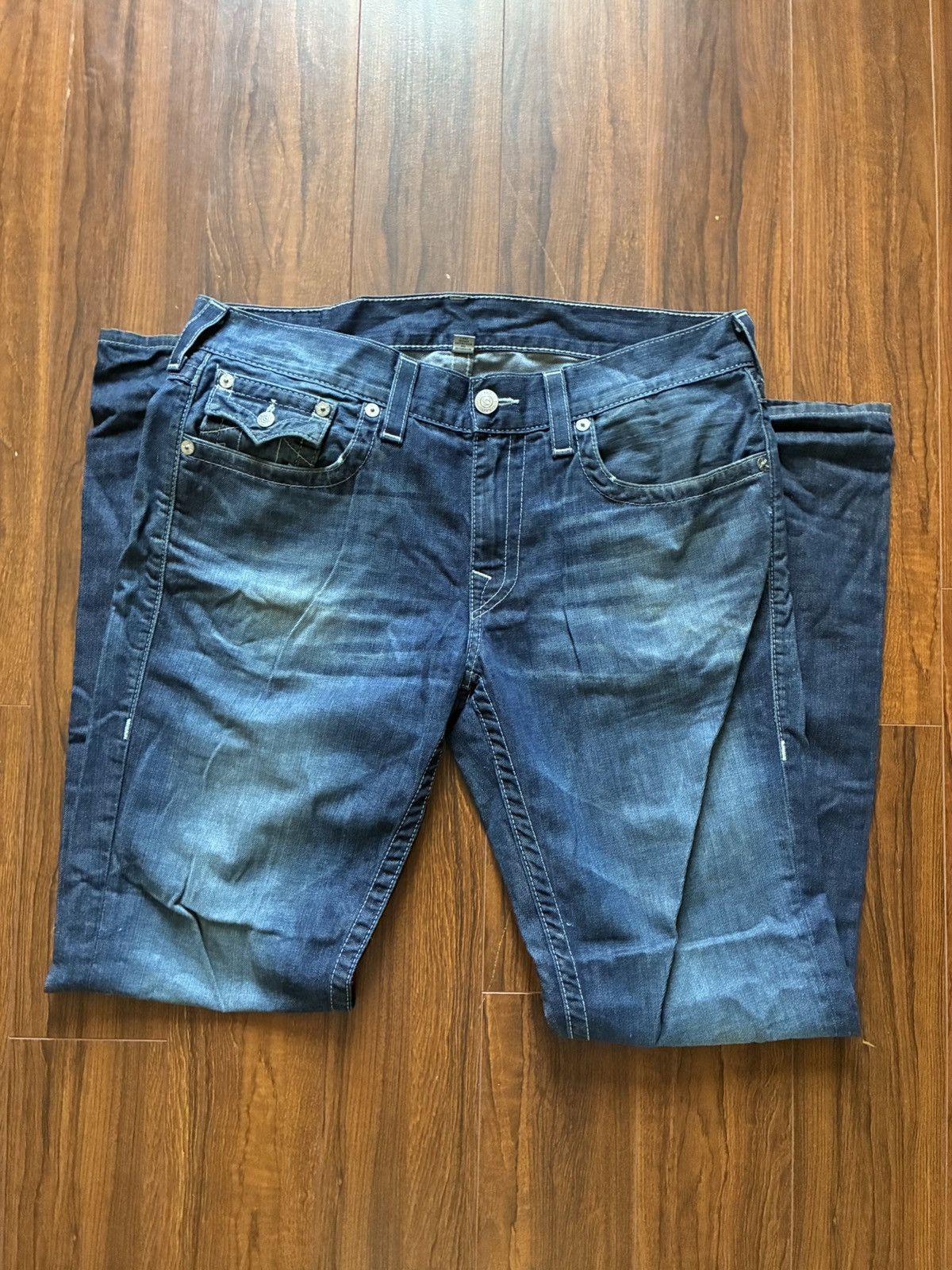 True Religion Vintage True Religion World Tour Straight Jeans Made In USA Size US 34 / EU 50 - 1 Thumbnail
