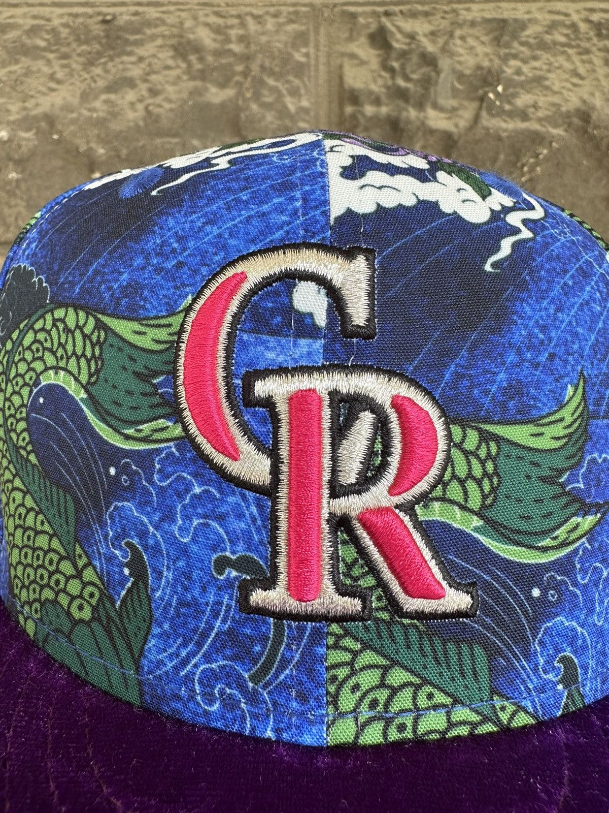 MLB × New Era × Supreme 7 1/8 Colorado Rockies 25th Anniversary Koi Pond Rockwell Size ONE SIZE - 3 Thumbnail