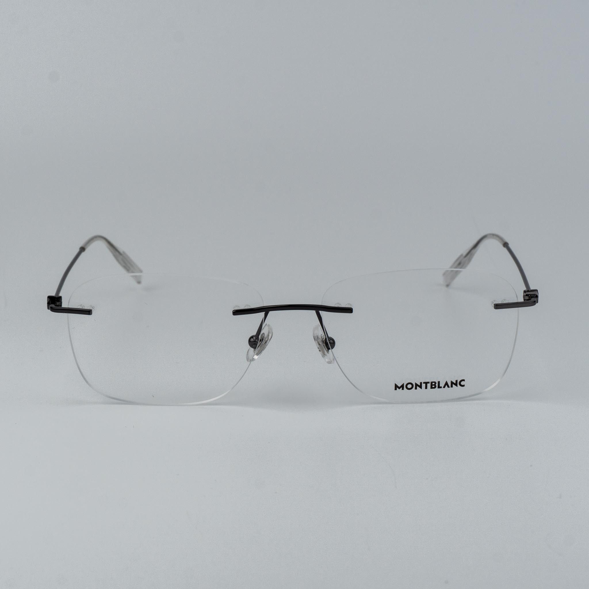 Montblanc Montblanc Men Eyeglasses Rectangle Rimless MB0075O 001 Size ONE SIZE - 3 Thumbnail