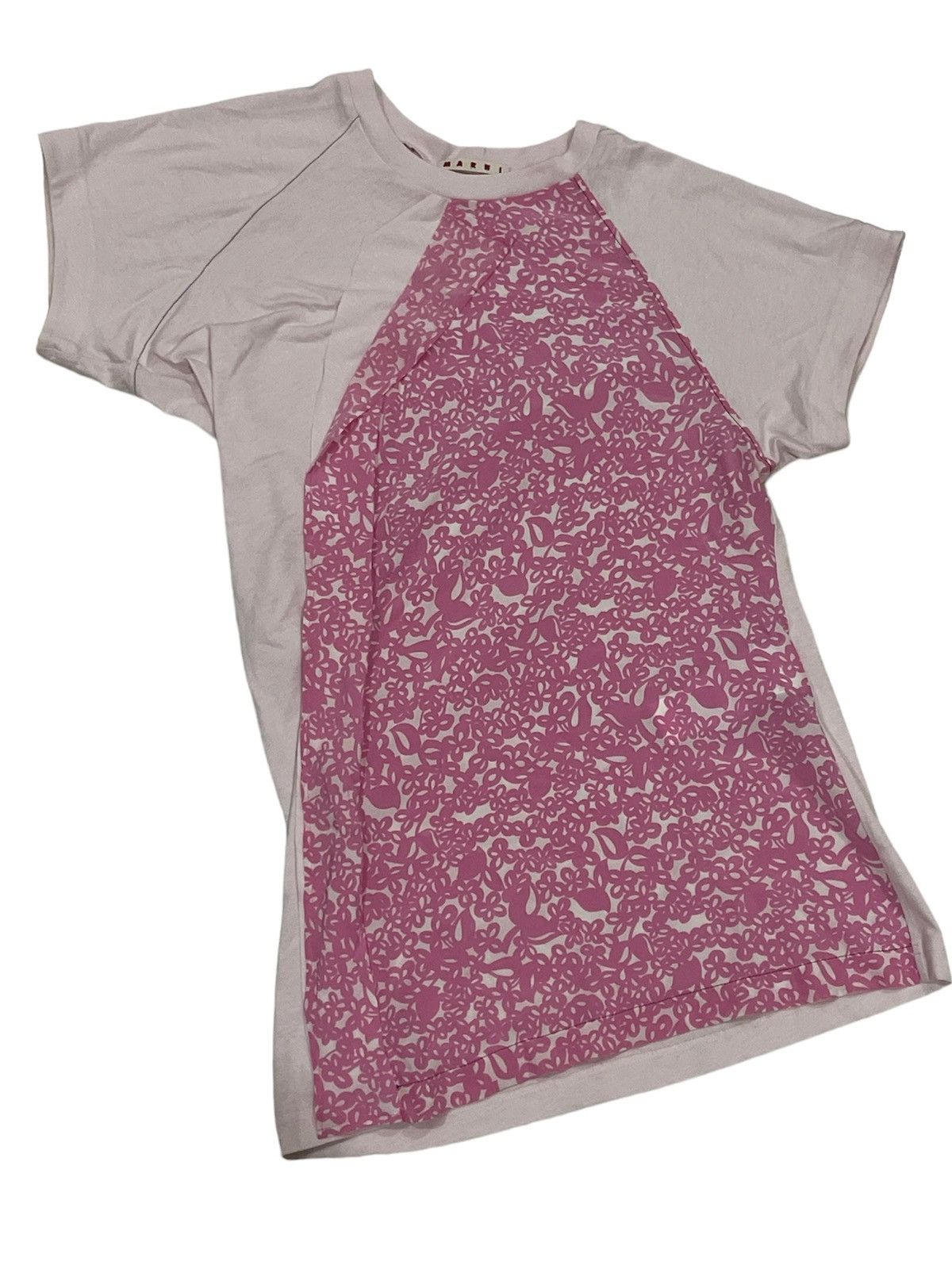 Image of Marni Loose Shirt in Pink/White, Women's (Size Small)