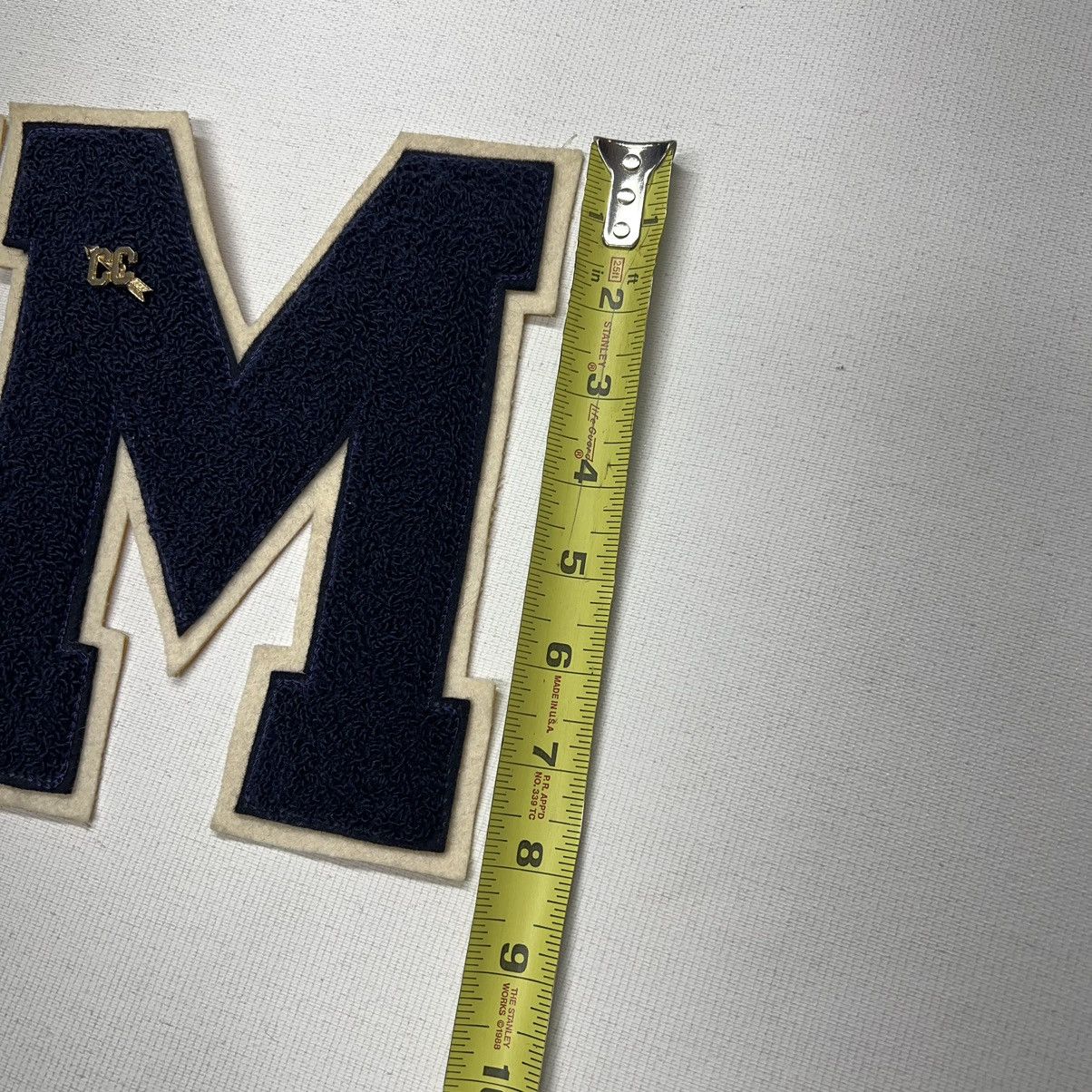 Vintage Letterman Varsity Patch Letter M Blue Chenille Felt Sports Size ONE SIZE - 12 Thumbnail
