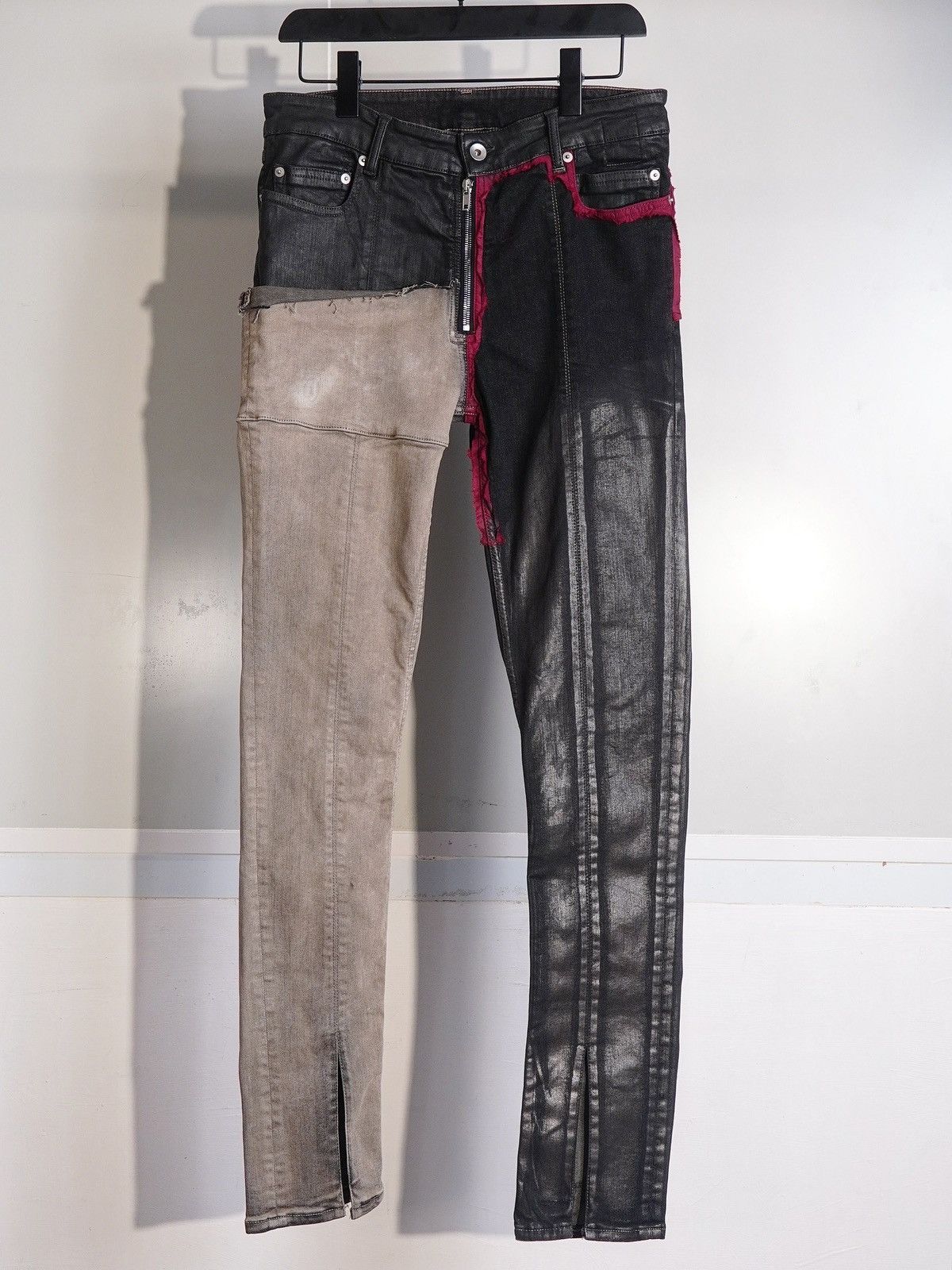 Rick Owens × Rick Owens Drkshdw RICK OWENS TYRONE SLIT CUT BLACK