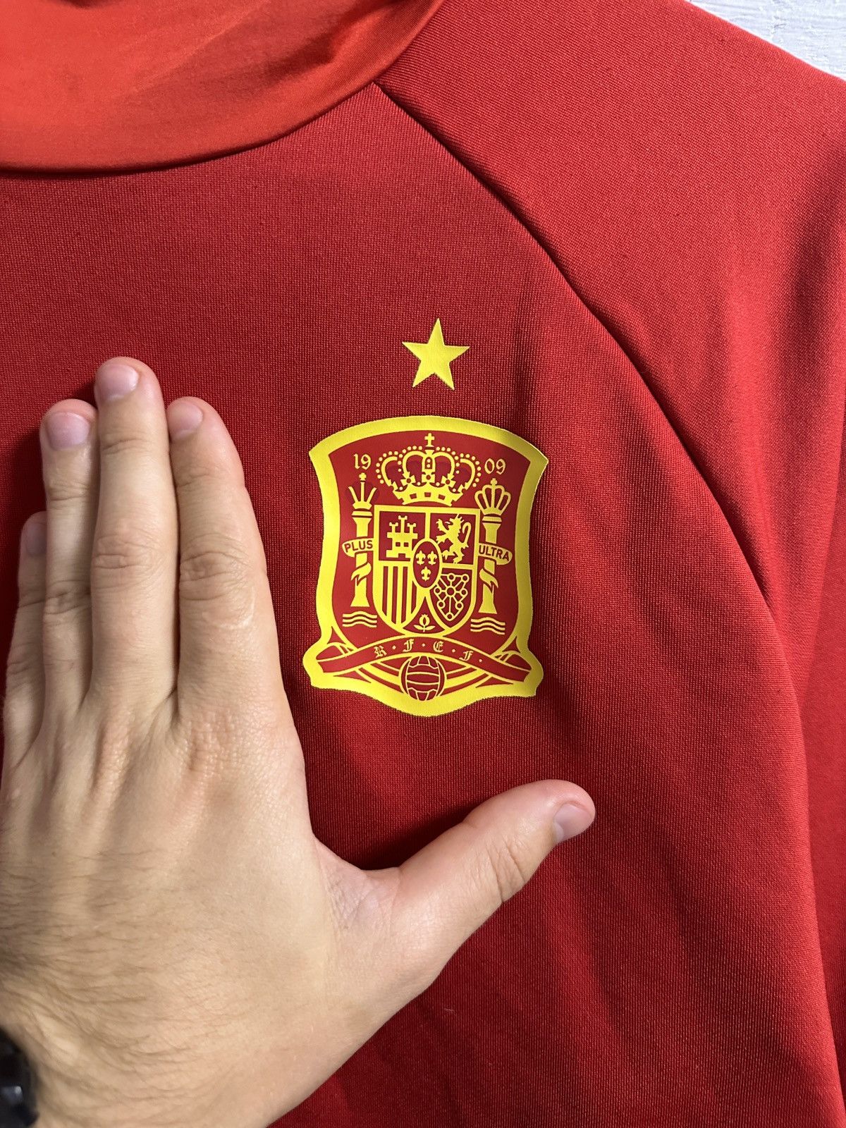 Vintage Rare Soccer Long-Sleeve Adidas Spain Training Form Size US L / EU 52-54 / 3 - 2 Thumbnail