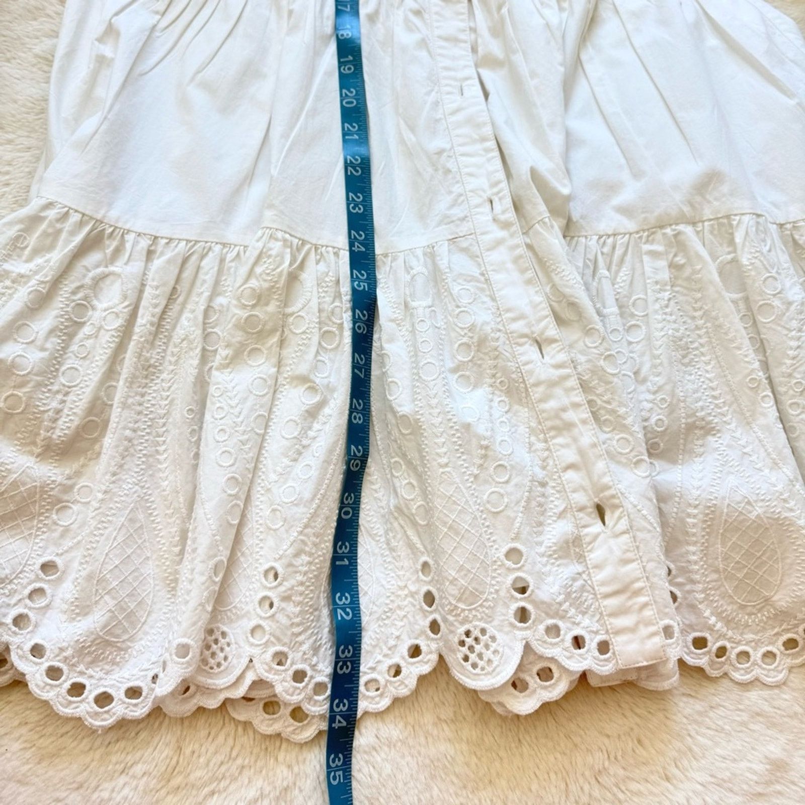 Veronica Beard Veronica Beard women white cotton layette dress size 4US Size S / US 4 / IT 40 - 10 Thumbnail
