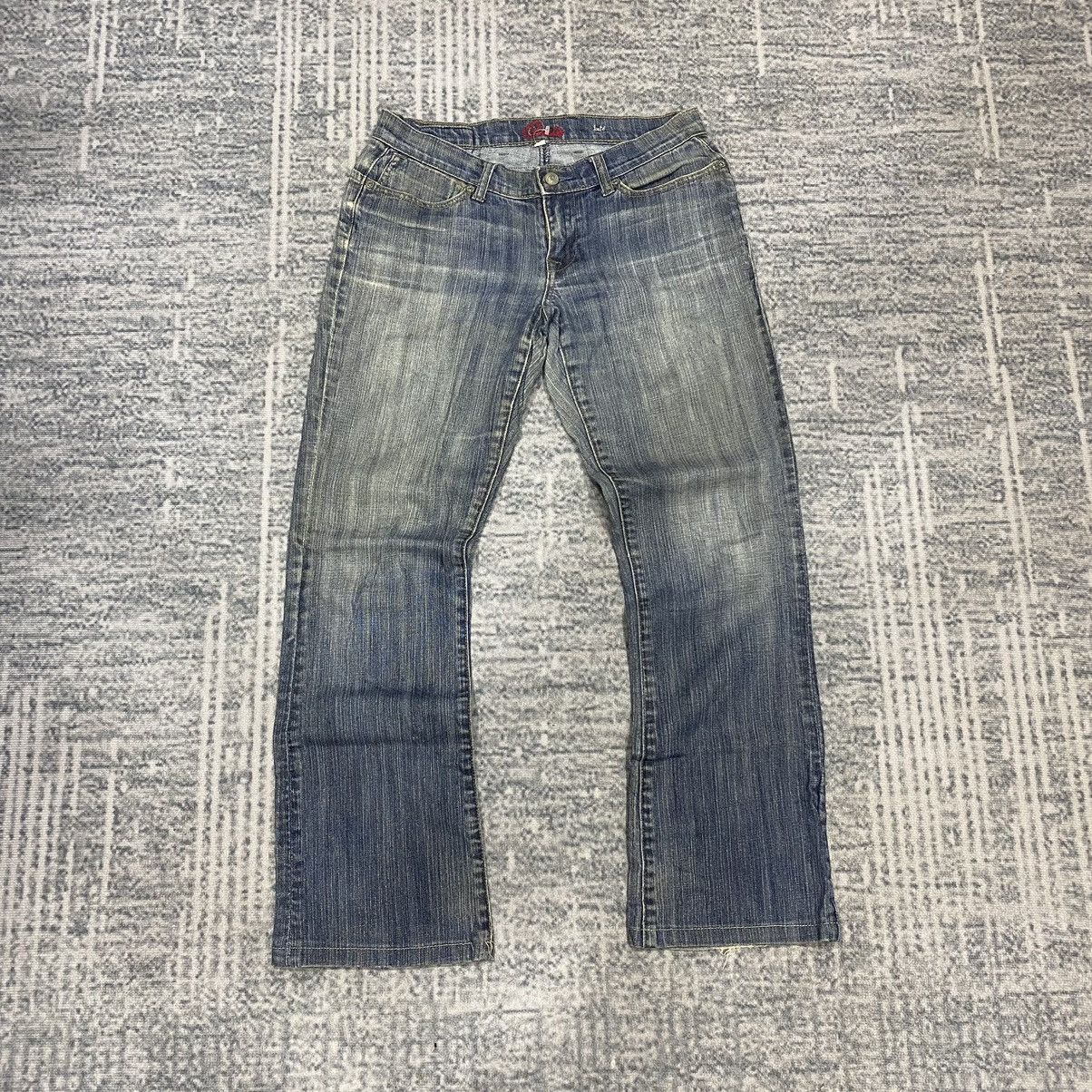 If Six Was Nine × Japanese Brand × Le Grande Bleu (L.G.B.) Flare☠️Blue Cult Washed Bootcut Cowboy Punk Jeans 90s Size US 30 / EU 46 - 2 Thumbnail