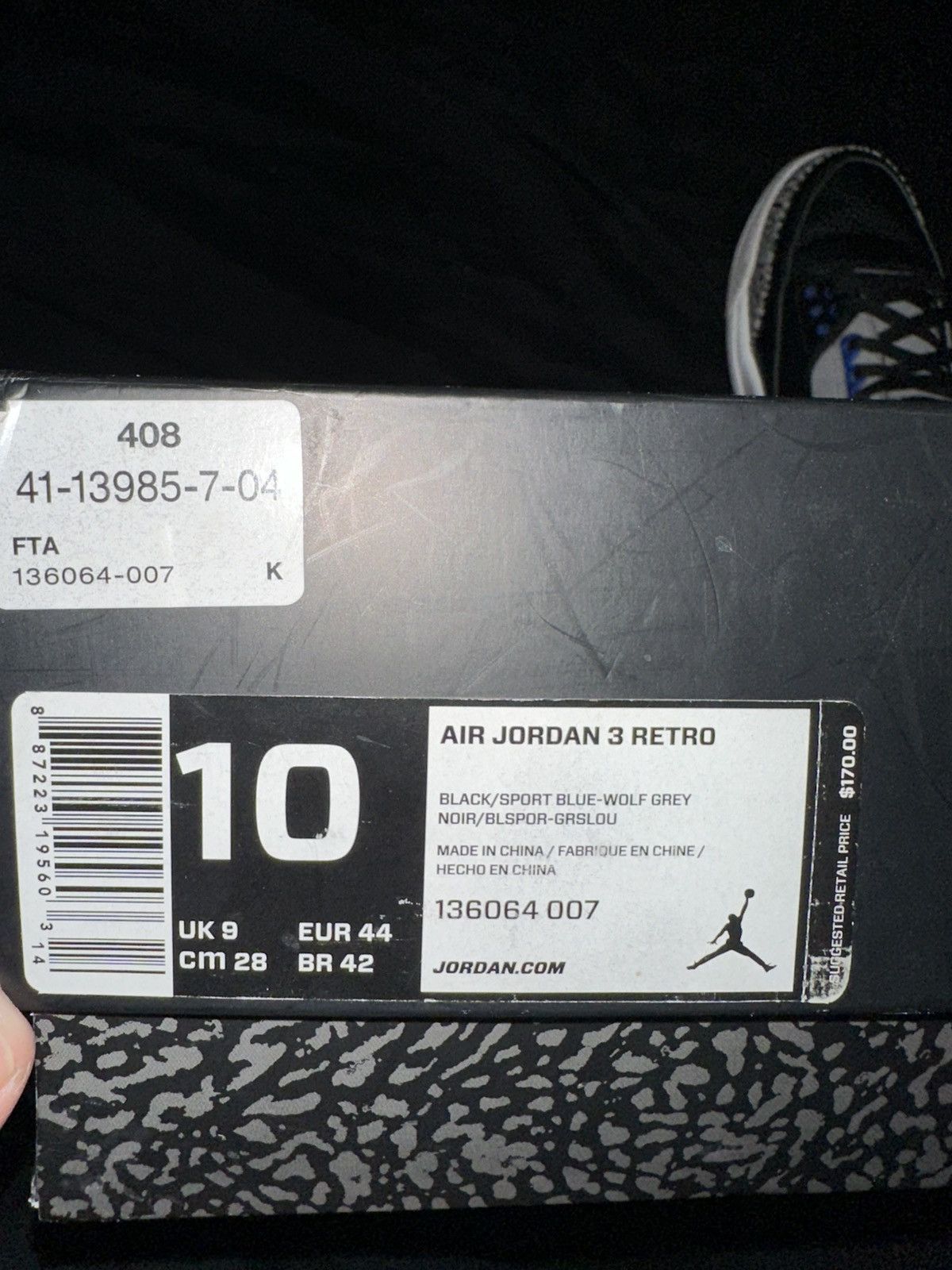 Jordan Brand Jordan 3 Sport blue 🐟 2014 Size US 10 / EU 43 - 9 Thumbnail