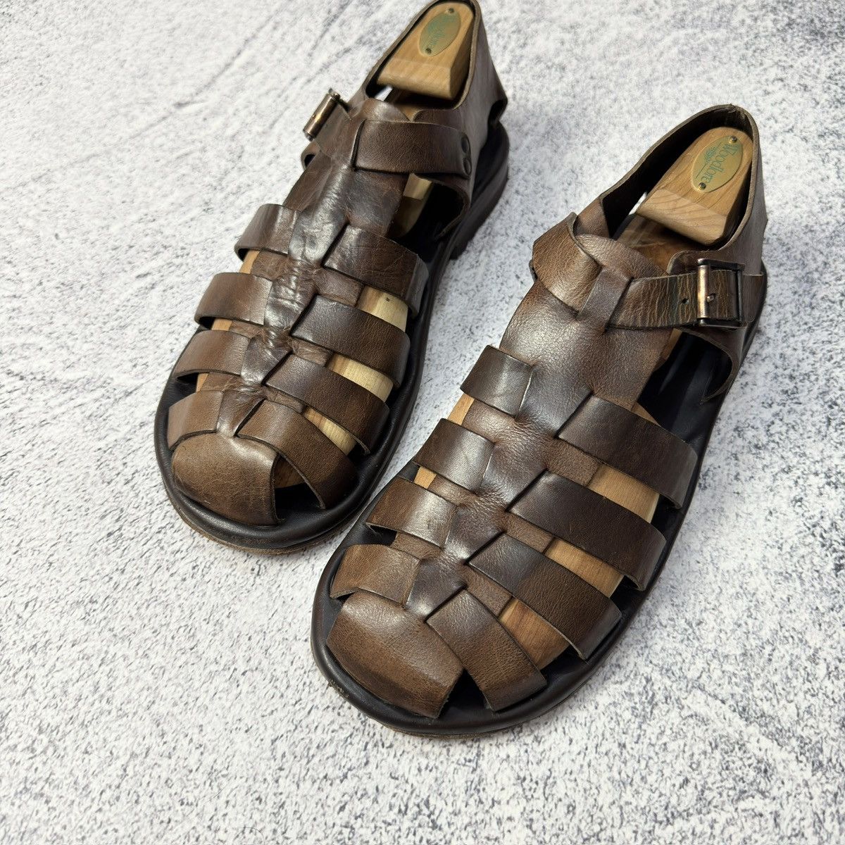 Designer × Handmade Zeha Berlin 812 Mens Sandals size 44 US11 UK10 29cm Size US 11 / EU 44 - 9 Thumbnail