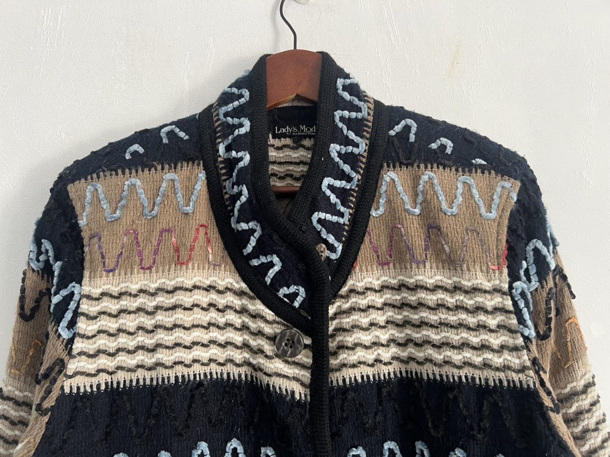 If Six Was Nine Patchwork Sashiko Dyed Button Up Fleece Japan Size US M / EU 48-50 / 2 - 3 Thumbnail