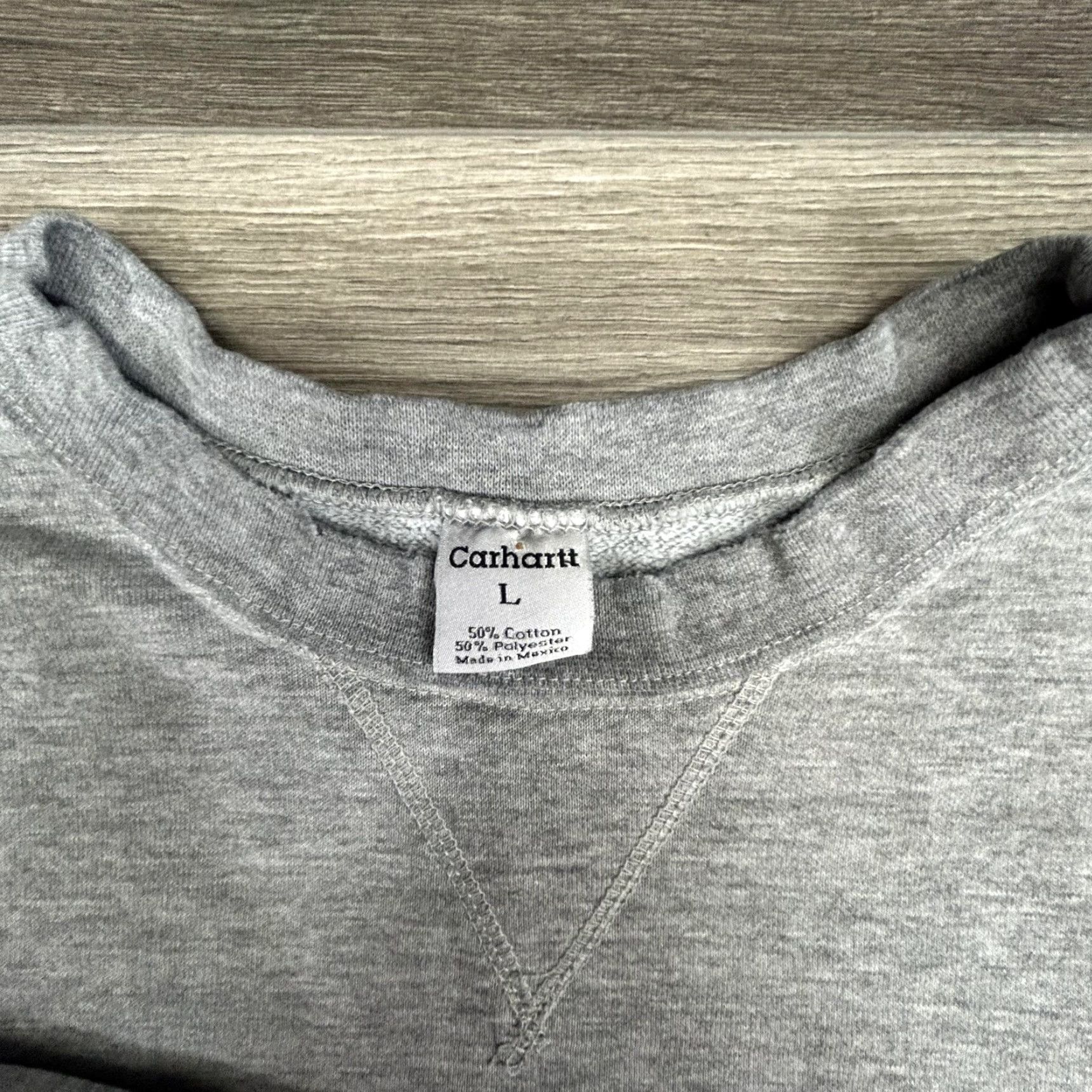 Carhartt VINTAGE Carhartt Sweatshirt Mens Large Gray Crewneck Pullover Embroidered Logo Size US L / EU 52-54 / 3 - 4 Thumbnail