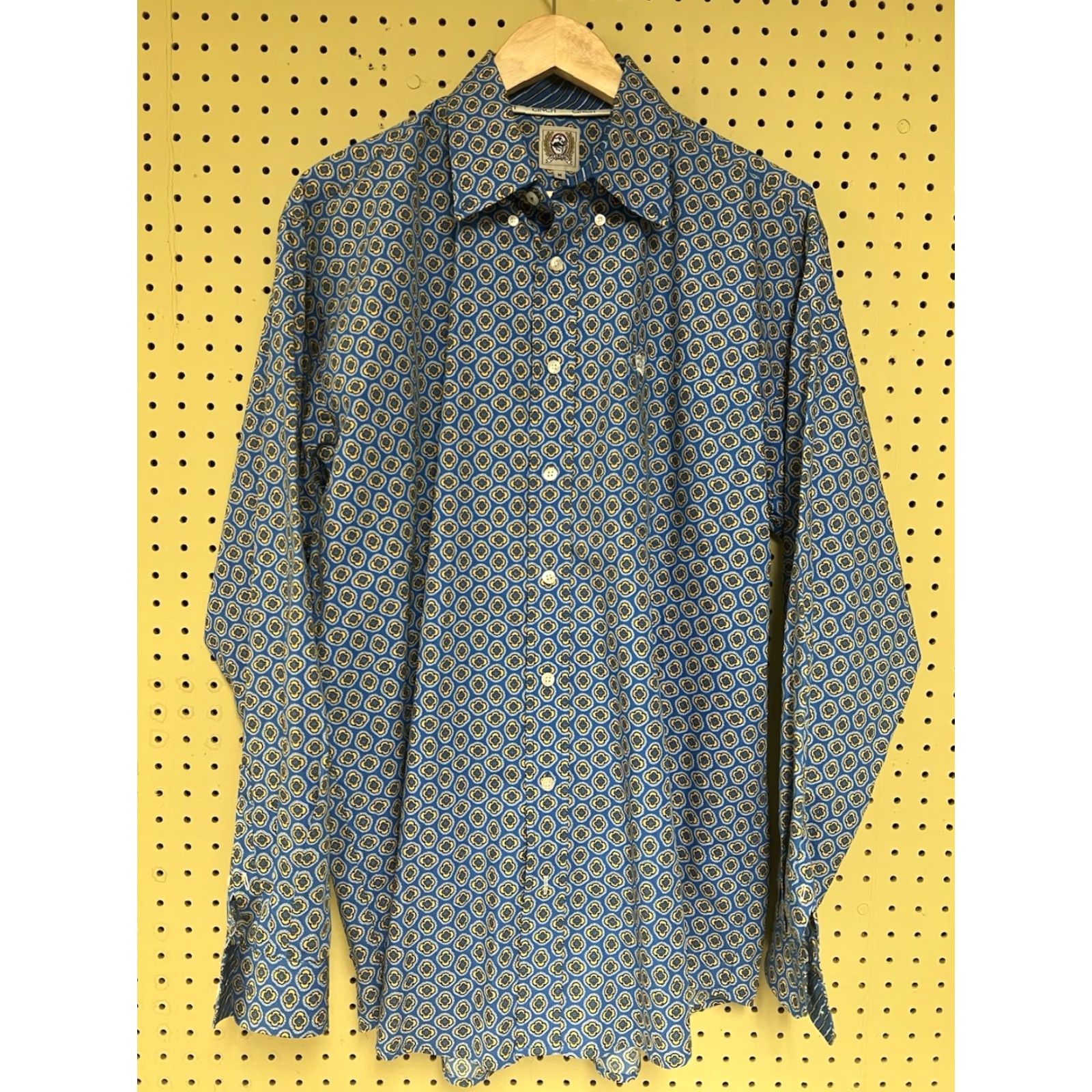 Vintage Cinch Shirt Mens M Blue Medallion Print Button-Down Long Sleeve Western Casual Workwear Geometric Embroidered Pocket Casual Wear Mens M Size US M / EU 48-50 / 2 - 2 Thumbnail