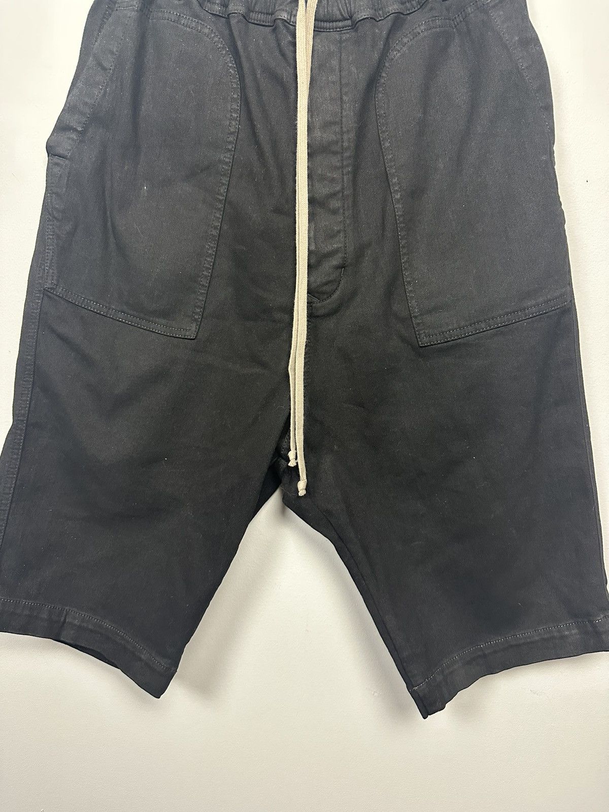 Rick Owens DRKSHDW Waxed Pusher Shorts Size US 30 / EU 46 - 4 Thumbnail