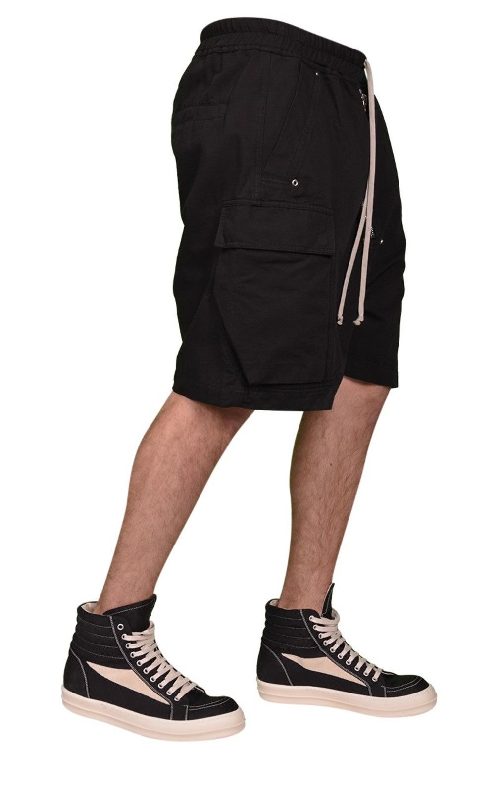 Rick Owens Drkshdw Rick Owens Drkshdw Cargobela Cotton Bermuda Shorts Size US 38 / EU 54 - 5 Thumbnail