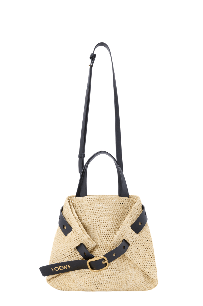 Loewe LOEWE Punch Hole Mini Natural Raffia Bag $2990 Size ONE SIZE - 3 Thumbnail