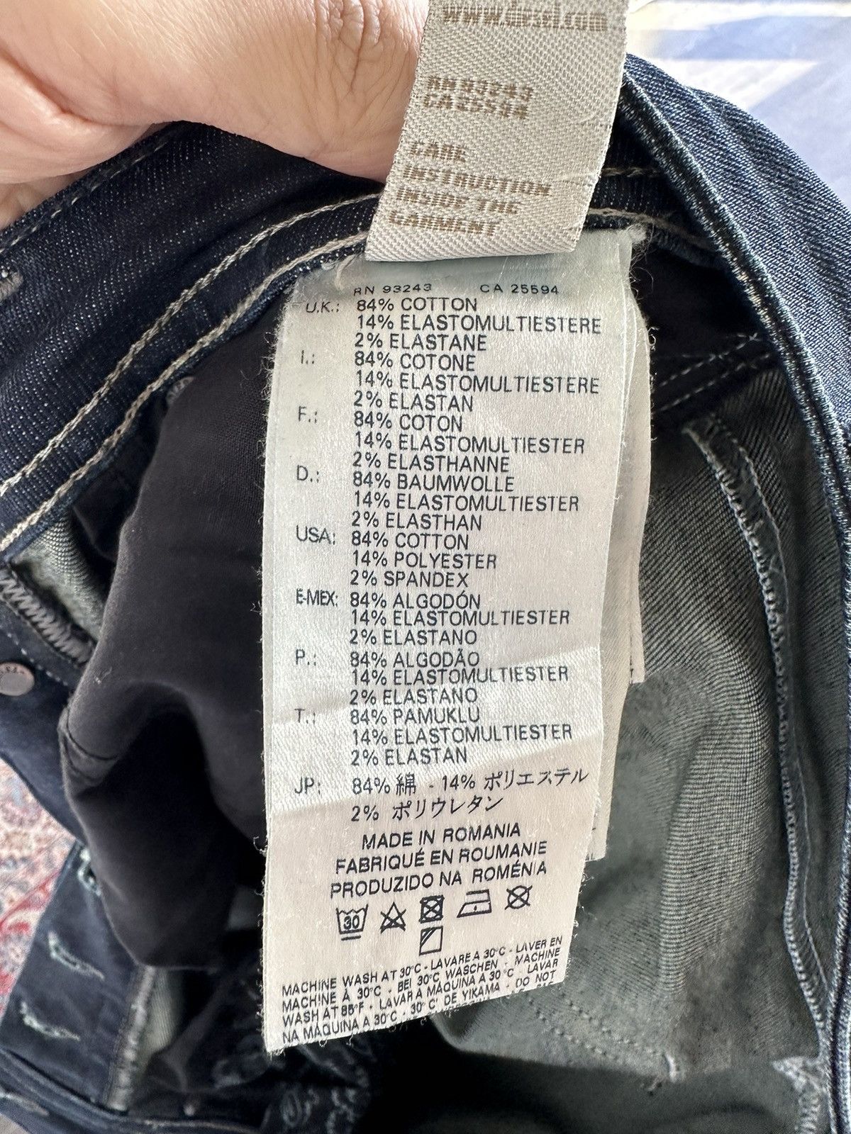 Diesel DIESEL dark blue jeans Size US 29 - 8 Thumbnail