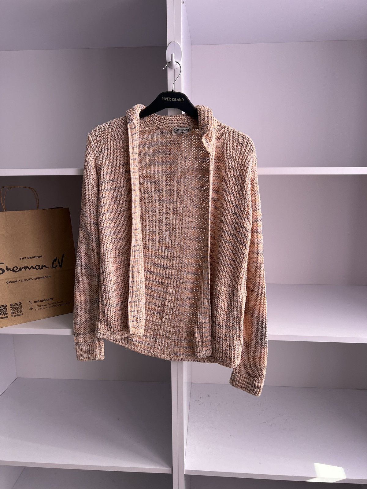 Designer × Missoni × Vintage Vintage Missoni Pink Buttoned Blend women’s Cardigan Size M / US 6-8 / IT 42-44 - 3 Thumbnail