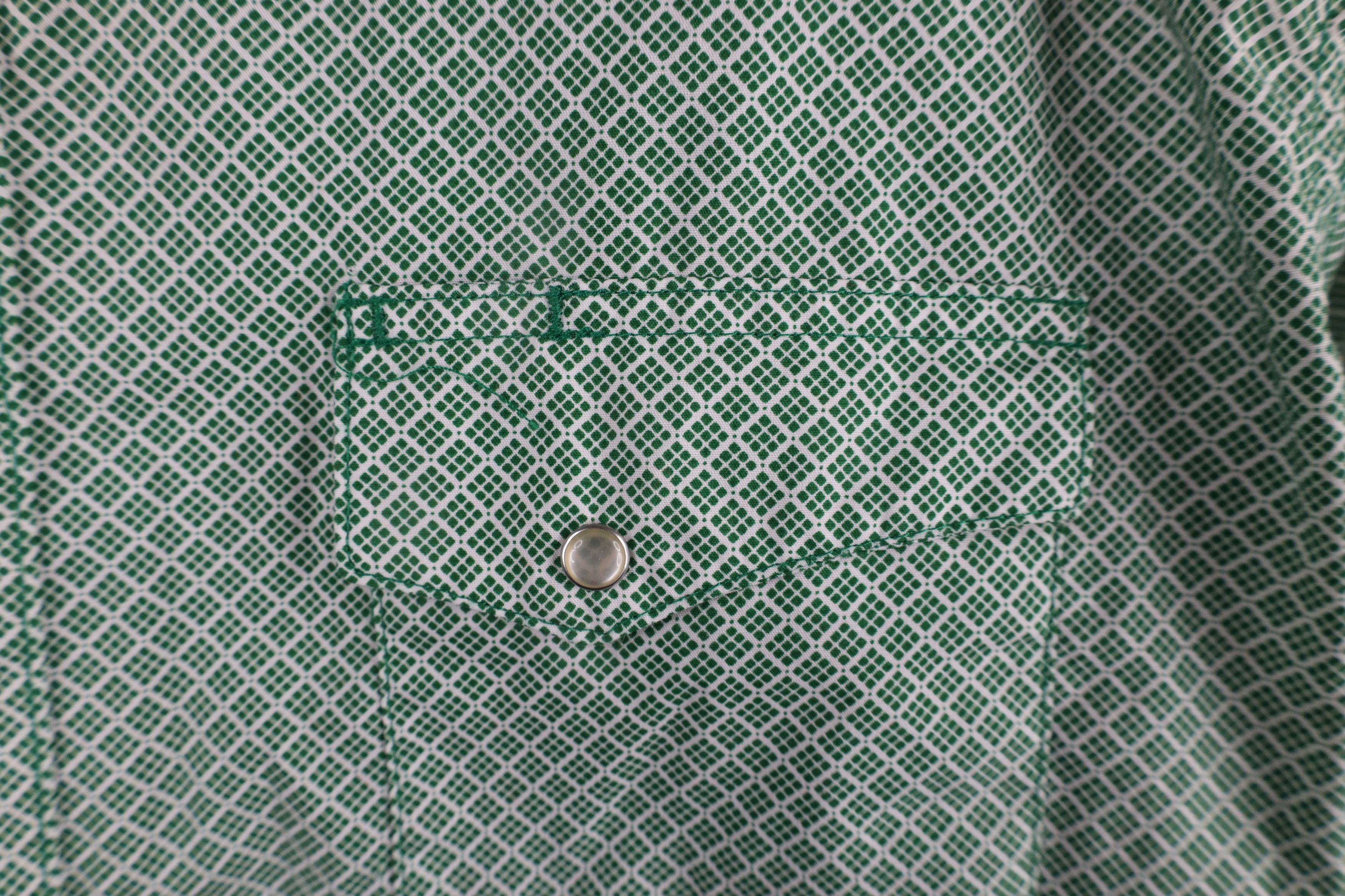 Vintage × Wrangler Vintage Wrangler Western Rodeo Short Sleeve Button Shirt Size US L / EU 52-54 / 3 - 4 Thumbnail