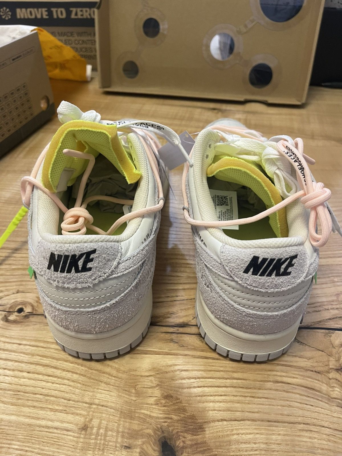 Nike × Off-White Off-White Dunk low Nike lot 12/50 size 10 Size US 10 / EU 43 - 4 Thumbnail