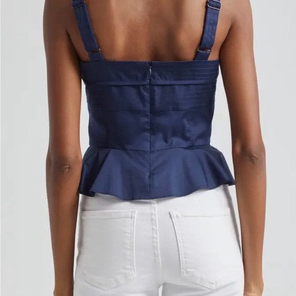 Veronica Beard Veronica Beard Navy Blue Crop Top Size XL / US 12-14 / IT 48-50 - 3 Thumbnail
