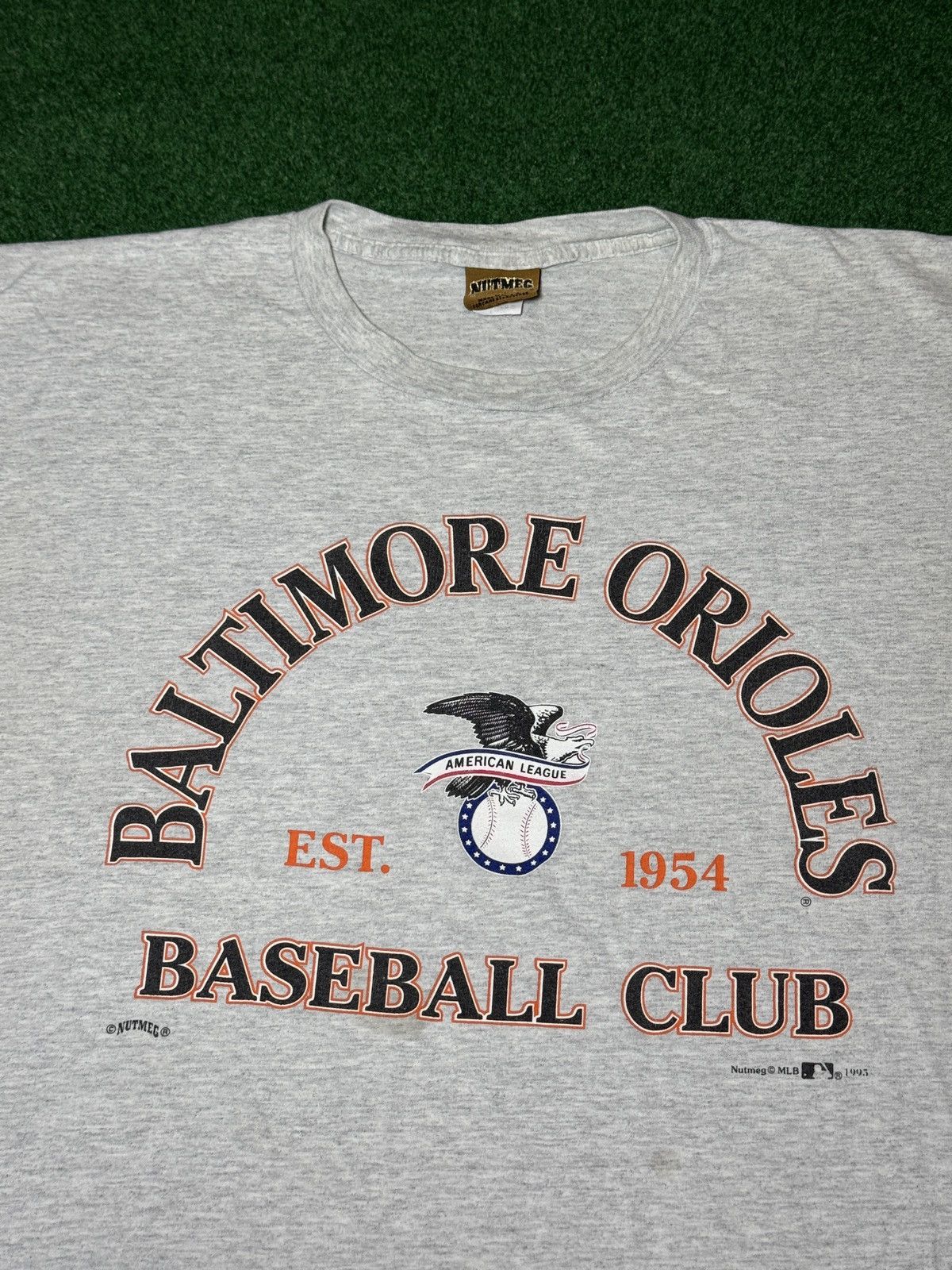 Nutmeg Baltimore Orioles Nutmeg MLB Baseball Vintage 90s T Shirt Size US XL / EU 56 / 4 - 2 Thumbnail