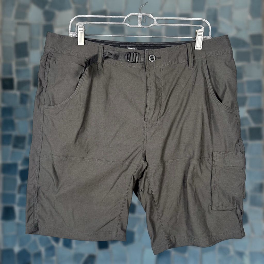 Prana Prana Stretch Zion II Shorts Mens 36x10 Hiking Climbing Outdoors Belted Gorpcore Size US 36 / EU 52 - 1 Thumbnail