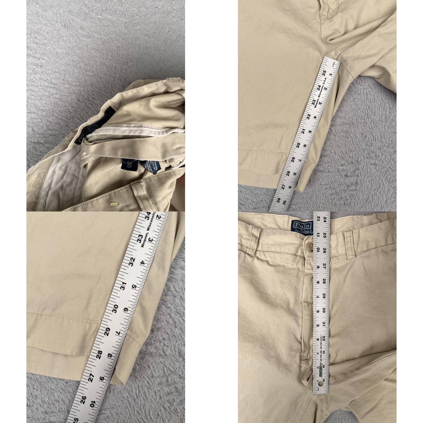 Polo Ralph Lauren Polo Ralph Lauren Shorts Mens 36 Beige Khaki Chino Flat Front Cotton Classic Size US M / EU 48-50 / 2 - 8 Thumbnail