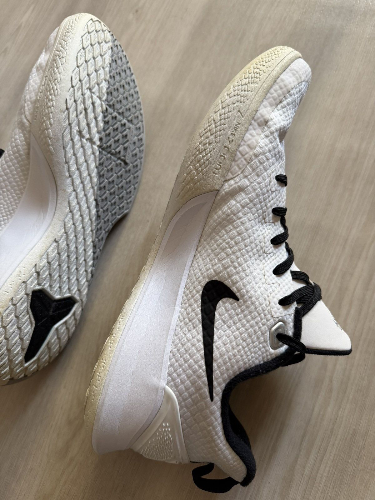 Nike Nike Mamba Focus TB White Grey Black AT1214-100 Sz 12.5 Kobe Size US 12.5 / EU 45-46 - 3 Thumbnail
