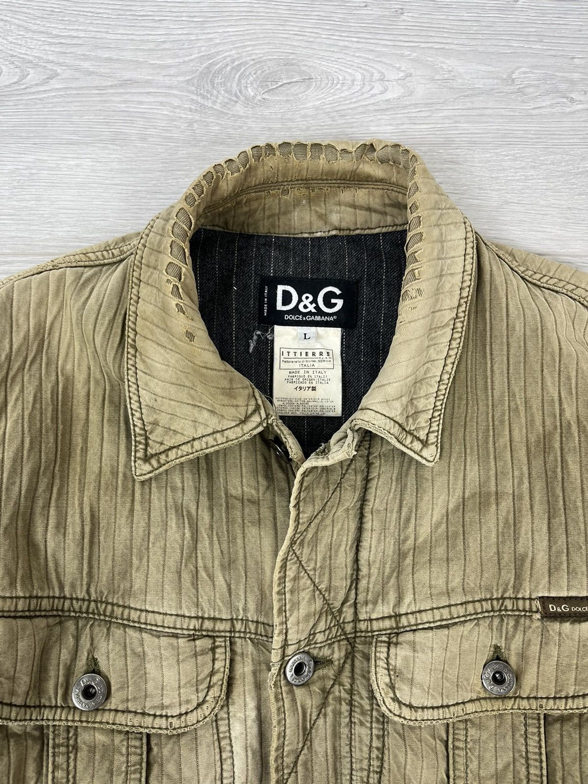 Dolce & Gabbana Dolce&Gabbana Vintage 00s Archive Quilted Distressed Jacket Size US S / EU 44-46 / 1 - 11 Thumbnail