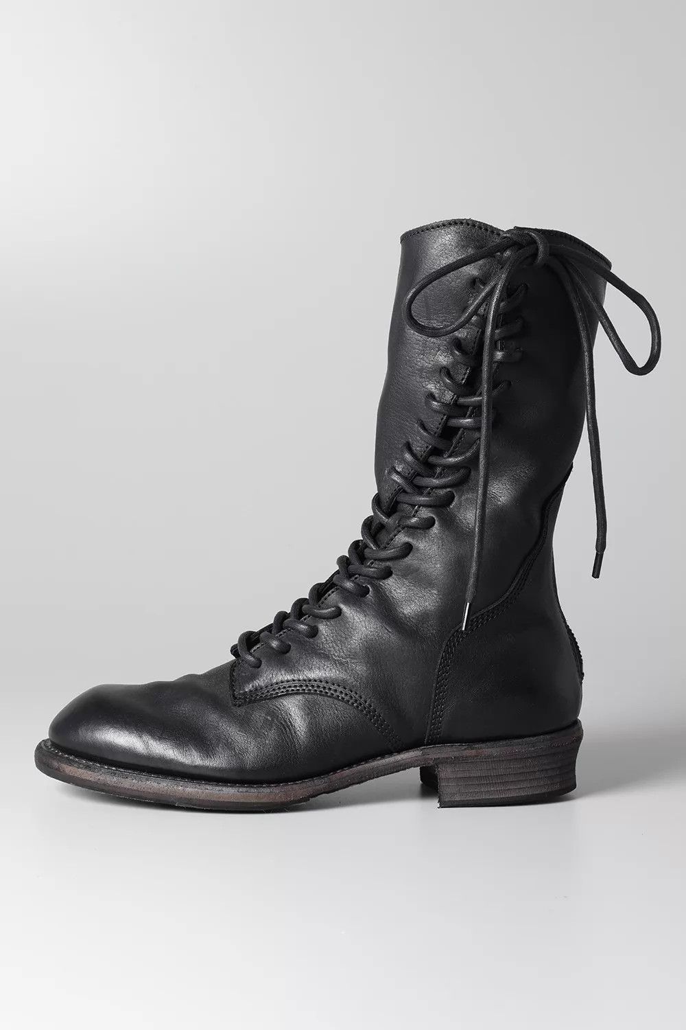 Julius Julius 7 Black Calfskin Spiral Boots 41 Size US 8 / EU 41 - 2 Thumbnail