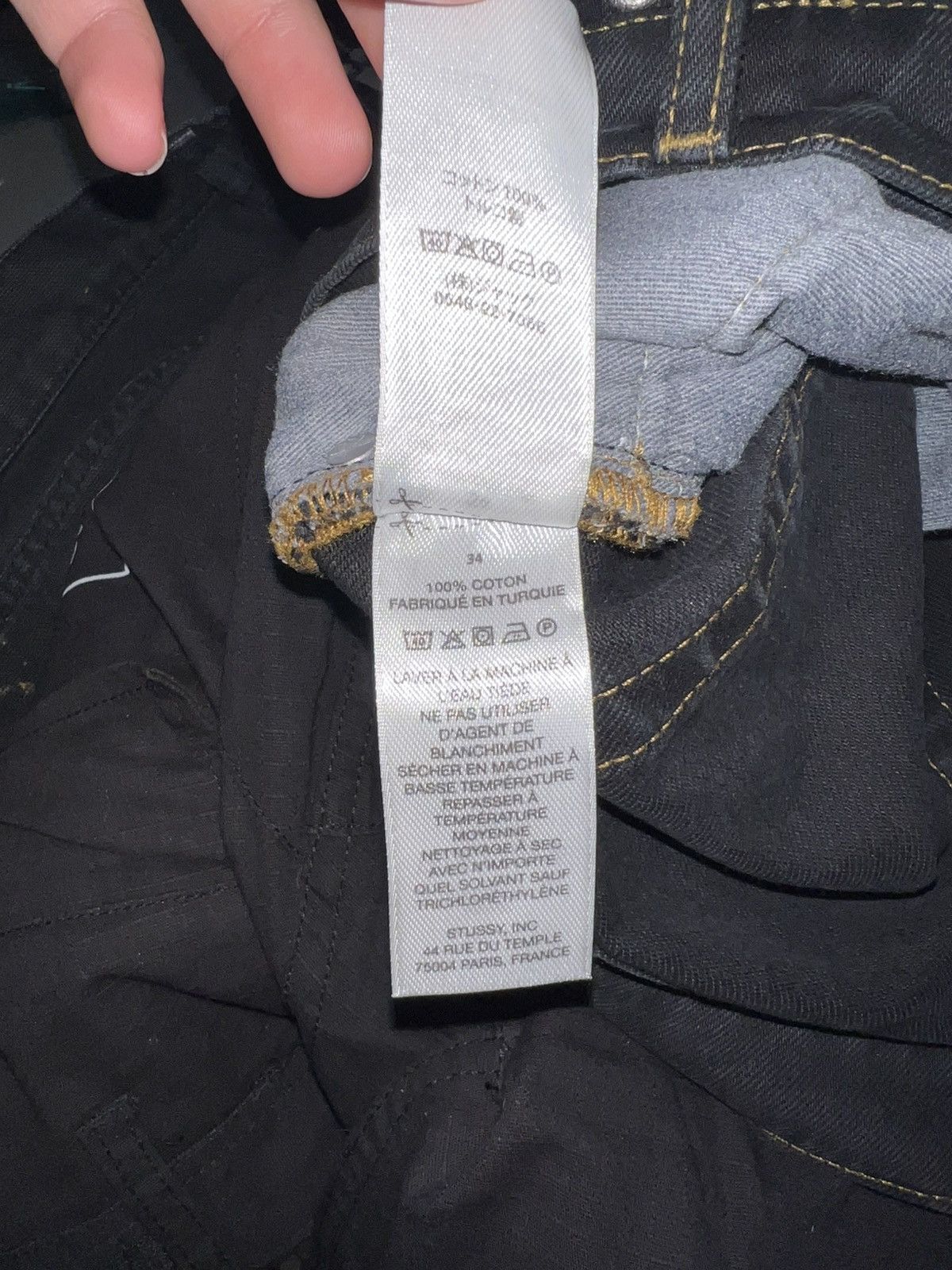 Stussy Stussy Classic Denim Jeans in Black 34 Straight Leg Fit Size US 34 / EU 50 - 8 Thumbnail