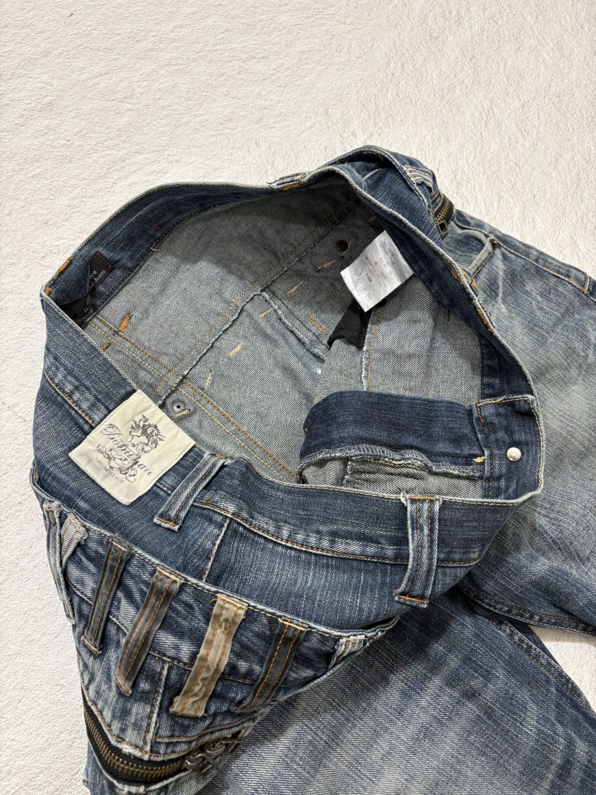 Hysteric Glamour 💥Double Waist 90s Japanese Washed jeans denim Size US 34 / EU 50 - 6 Thumbnail