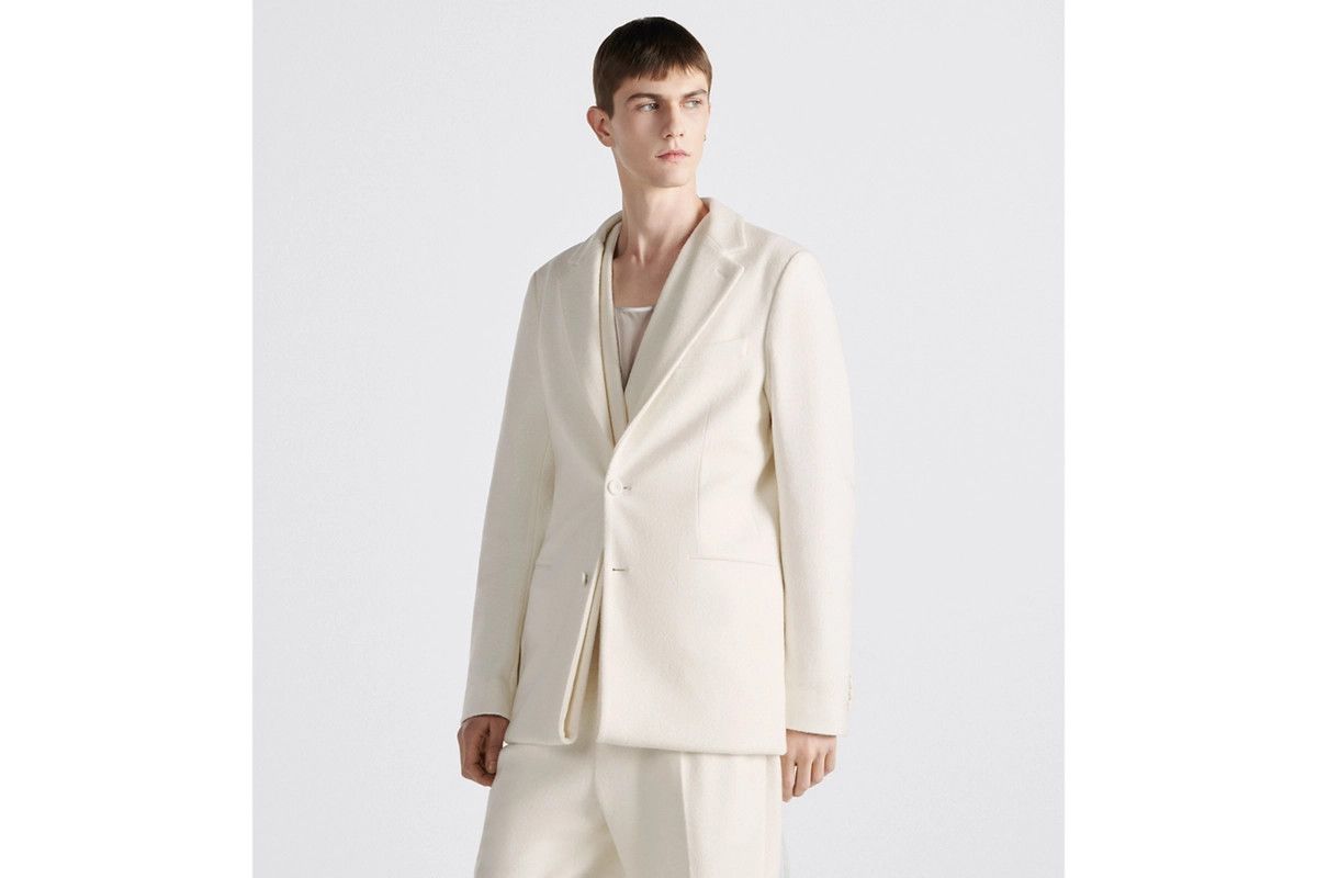 Dior o1w1db11024 Jacket With Folded Interior Vest in Ecru Size US M / EU 48-50 / 2 - 4 Thumbnail