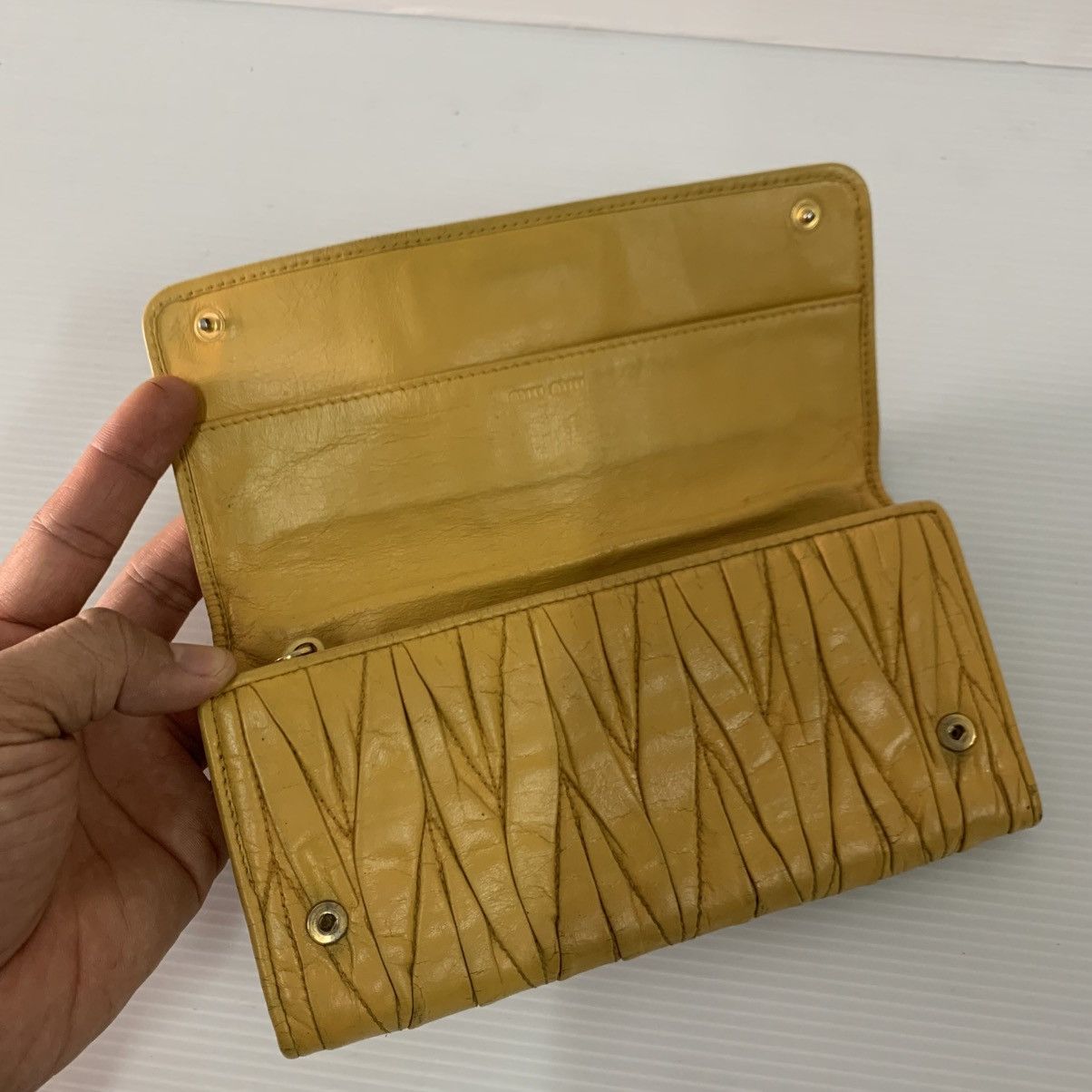 Miu Miu Miu Miu Leather Long Wallet Size ONE SIZE - 8 Thumbnail