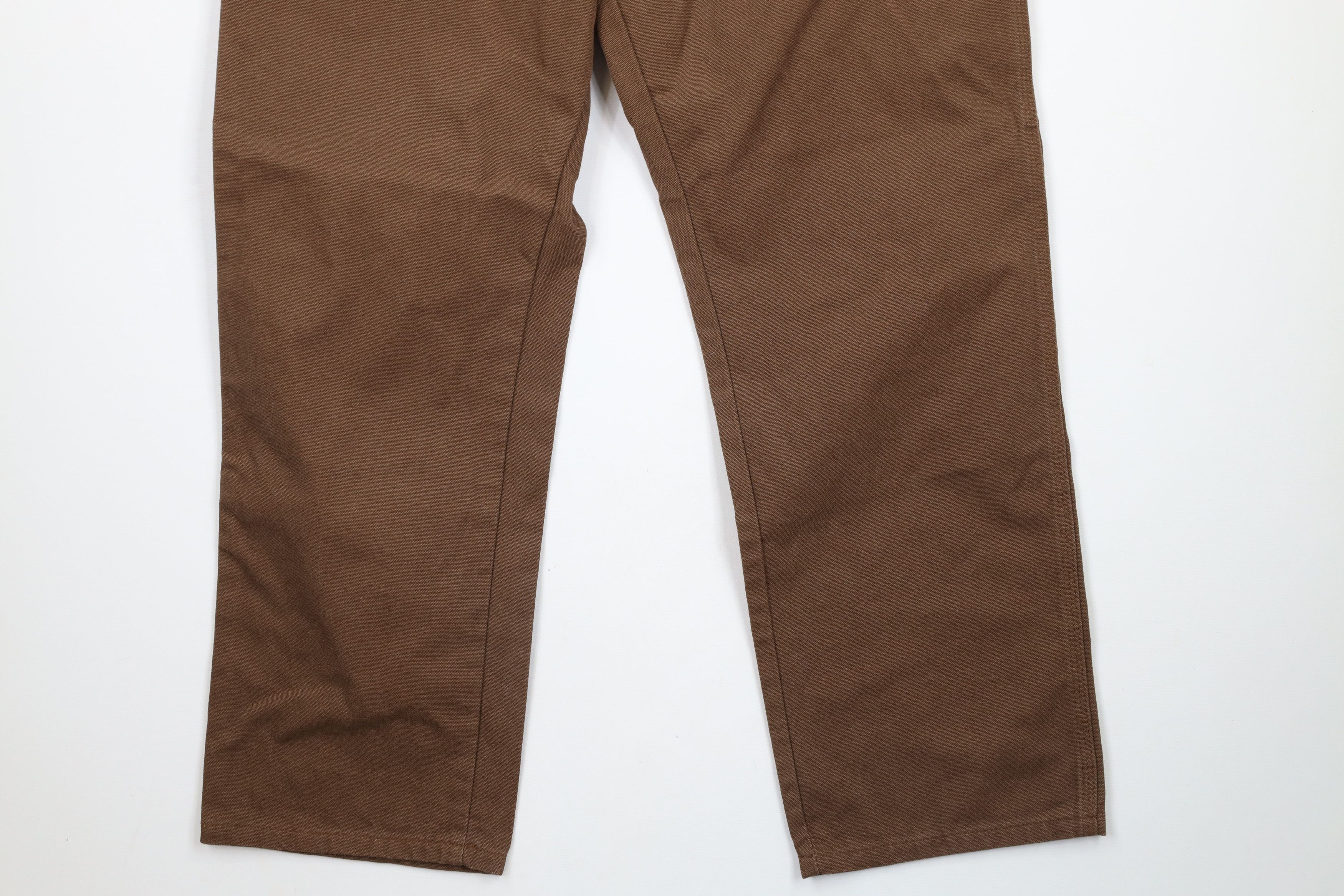 Dickies × Vintage Vintage Dickies Out Wide Leg Canvas Dungaree Pants Brown Size US 34 / EU 50 - 4 Thumbnail