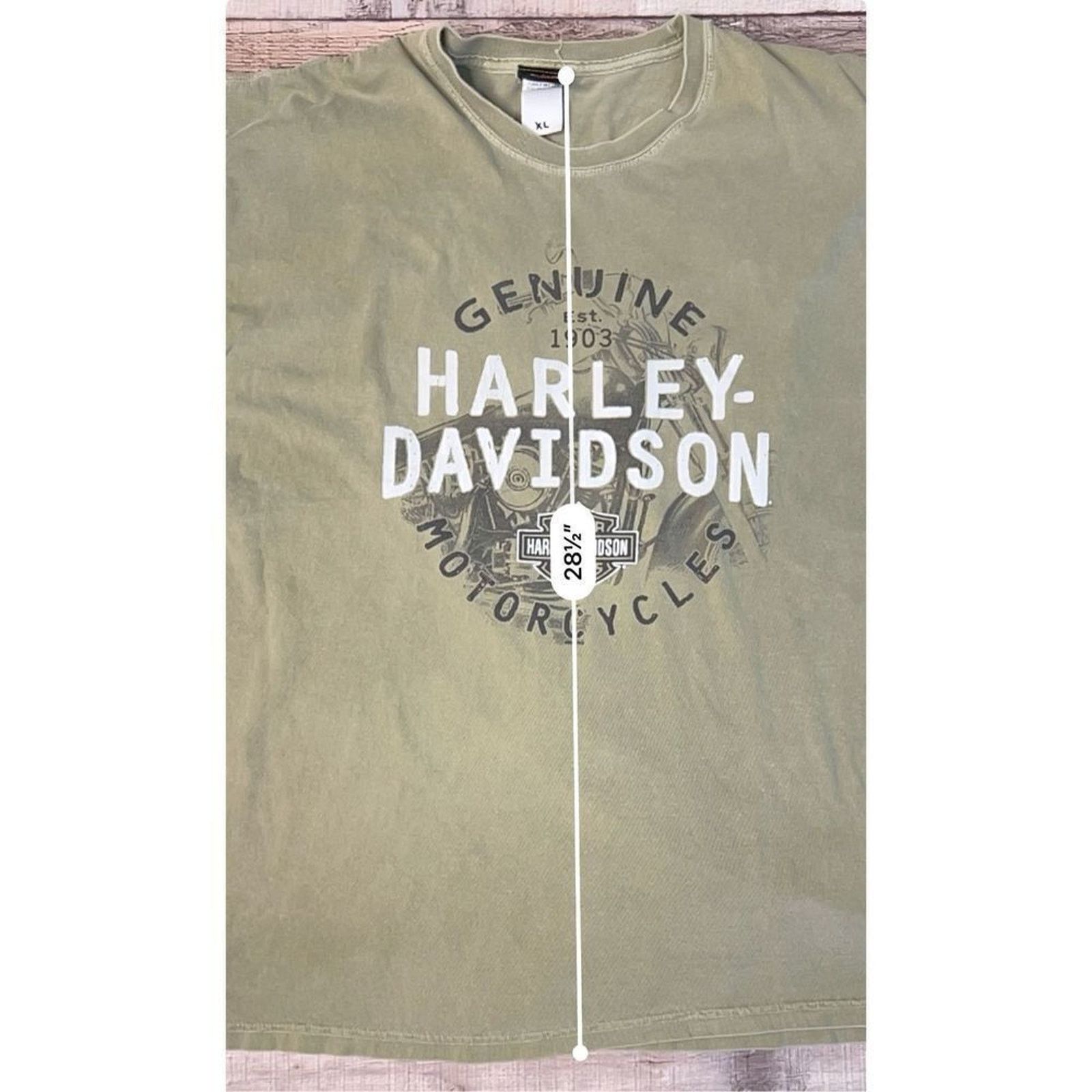 Harley Davidson Harley Davidson Lakeland FL Olive Green T-shirt X LARGE Moto Size US XL / EU 56 / 4 - 10 Thumbnail