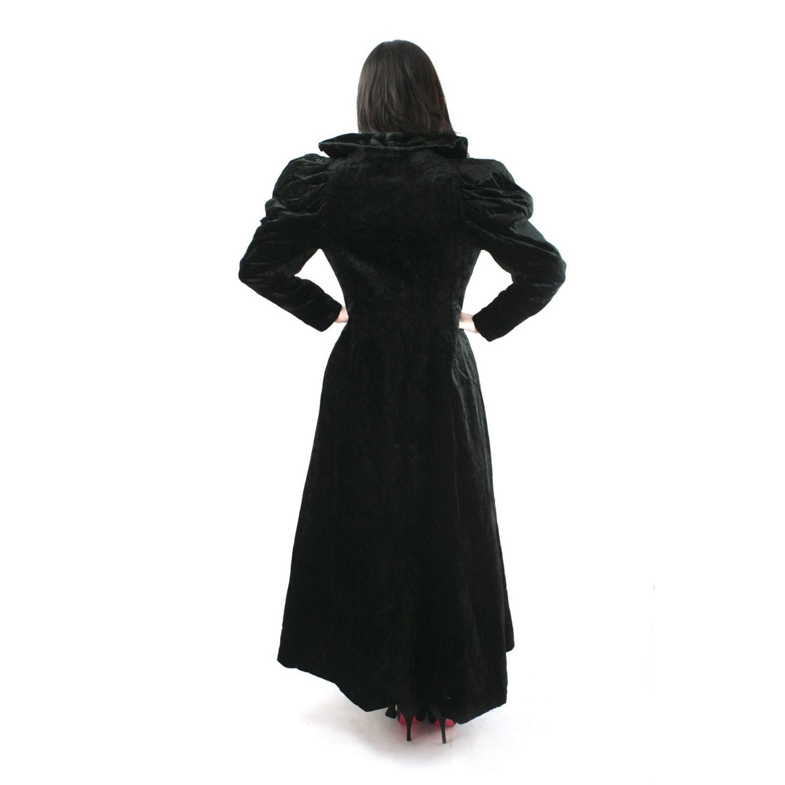 Other Vtg Elizabethian GOTHIC Princess Puff Shoulder MAXI COAT XS Size XS / US 0-2 / IT 36-38 - 4 Thumbnail
