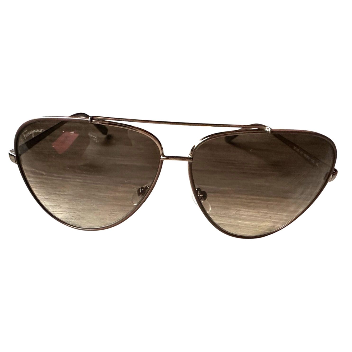 Salvatore Ferragamo Salvatore Ferragamo Brown Pilot Unisex Sunglasses Size ONE SIZE - 4 Thumbnail