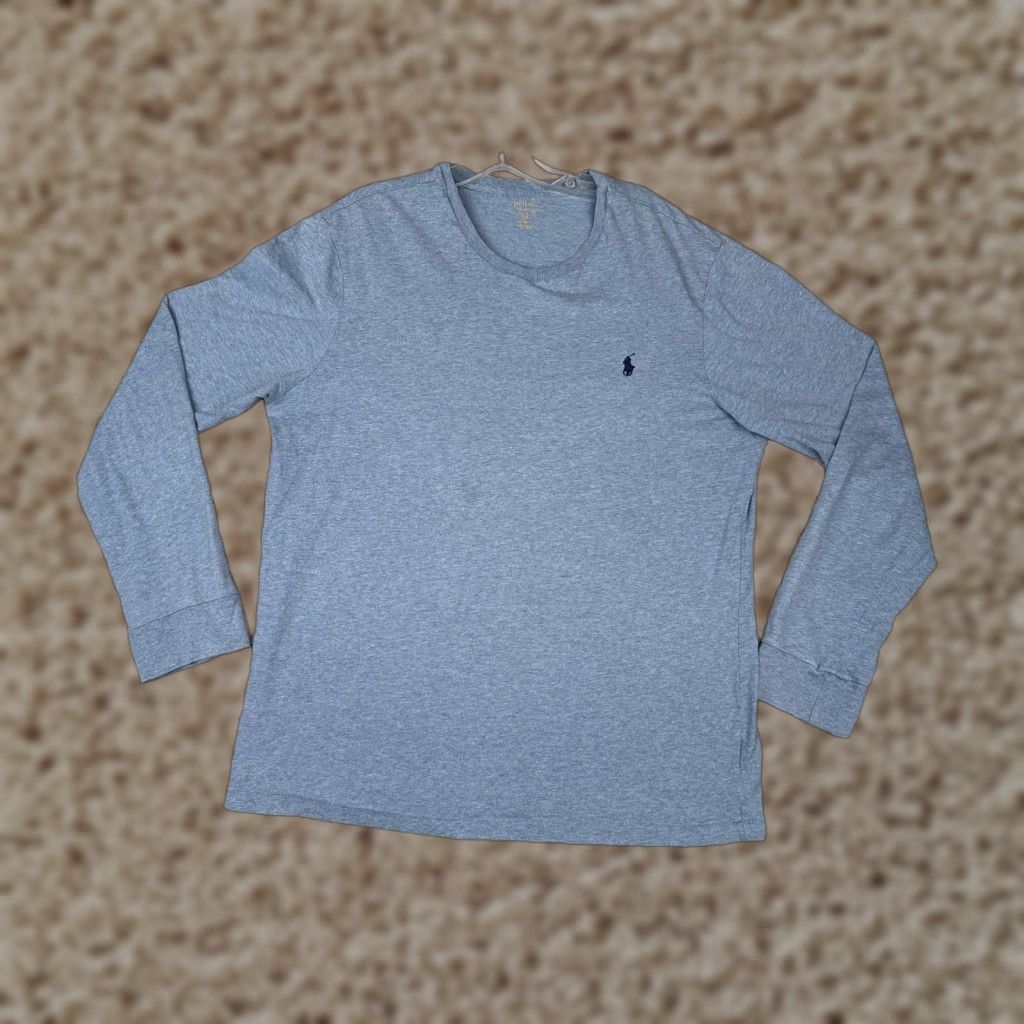 Polo Ralph Lauren Polo Ralph Lauren Shirt Men XL Blue Long Sleeve Custom Fit Cotton Jersey Logo City Theme Size US XL / EU 56 / 4 - 1 Thumbnail