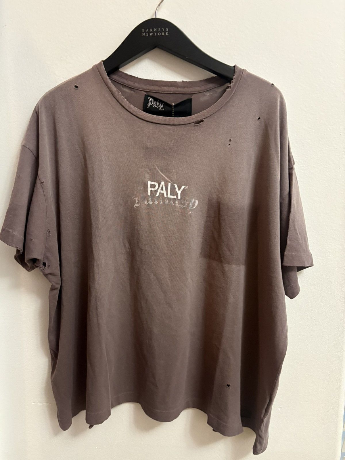Paly hollywood 2026SS core logo tee brown size L