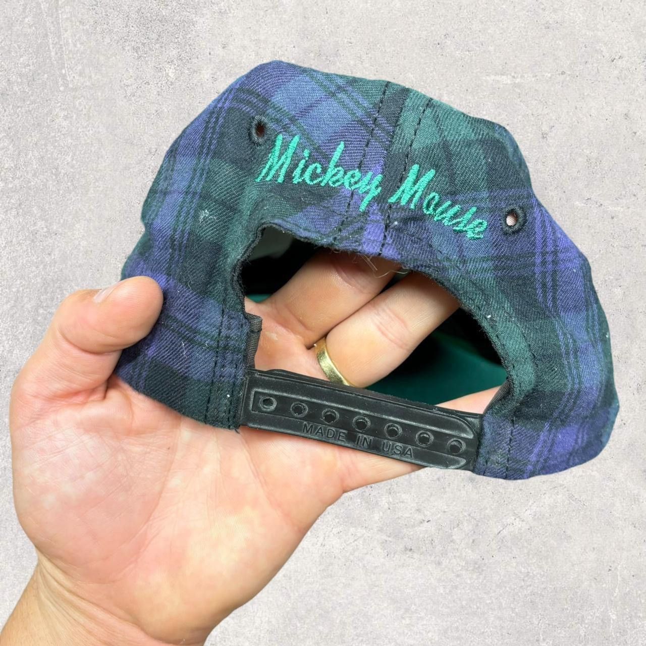 Disney × Vintage Vintage Mickey Mouse Plaid Hat Size ONE SIZE - 3 Thumbnail