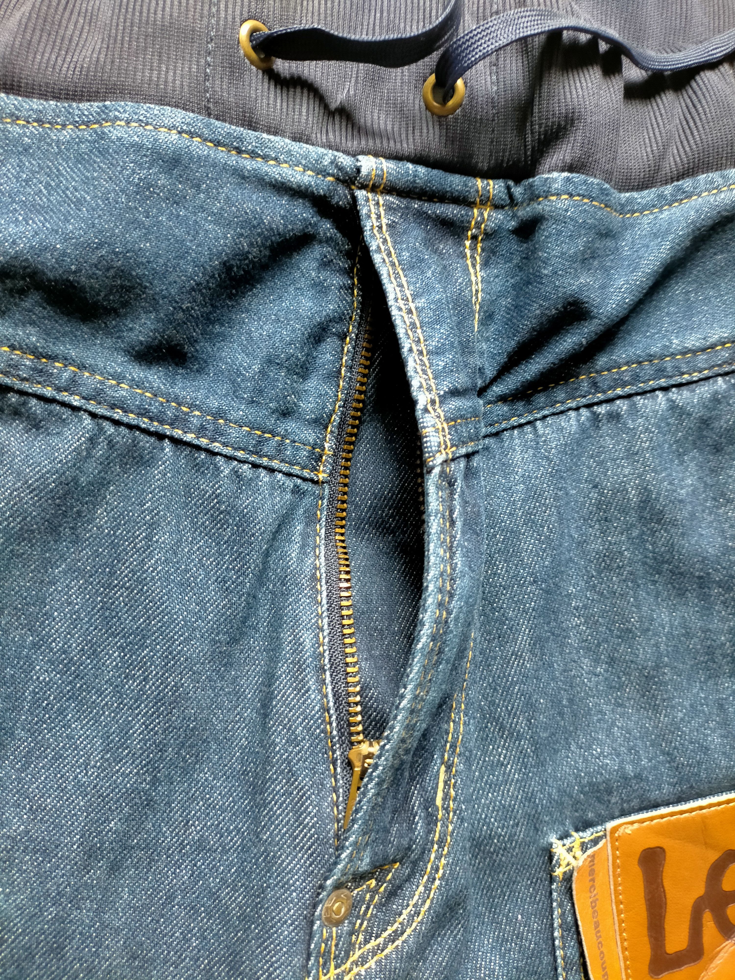 Issey Miyake × Lee × mercibeaucoup Lee x Mercibeaucop Issey Miyake Drop Cropth Denim Jeans Size US 32 / EU 48 - 16 Thumbnail