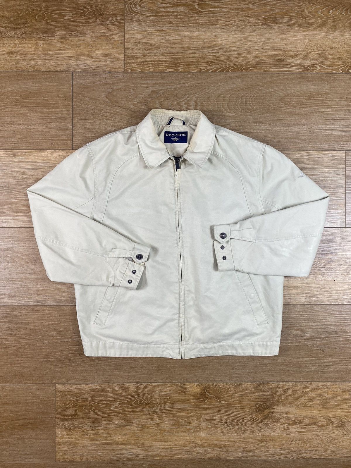 Dockers Vintage 80s/90s Dockers Detroit Style Cropped Jacket Size US L / EU 52-54 / 3 - 1 Thumbnail