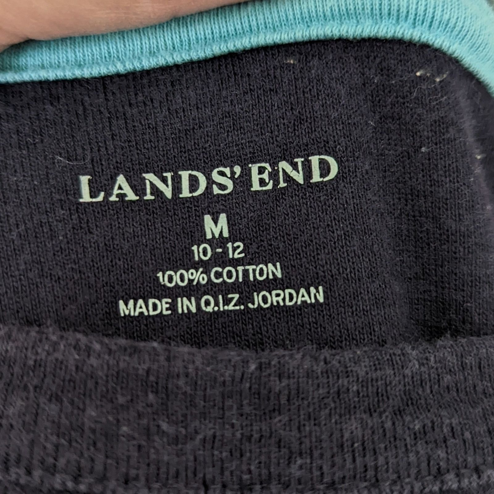 Lands' End Lands' End Navy Blue Tee Shirt M Size M / US 6-8 / IT 42-44 - 4 Thumbnail