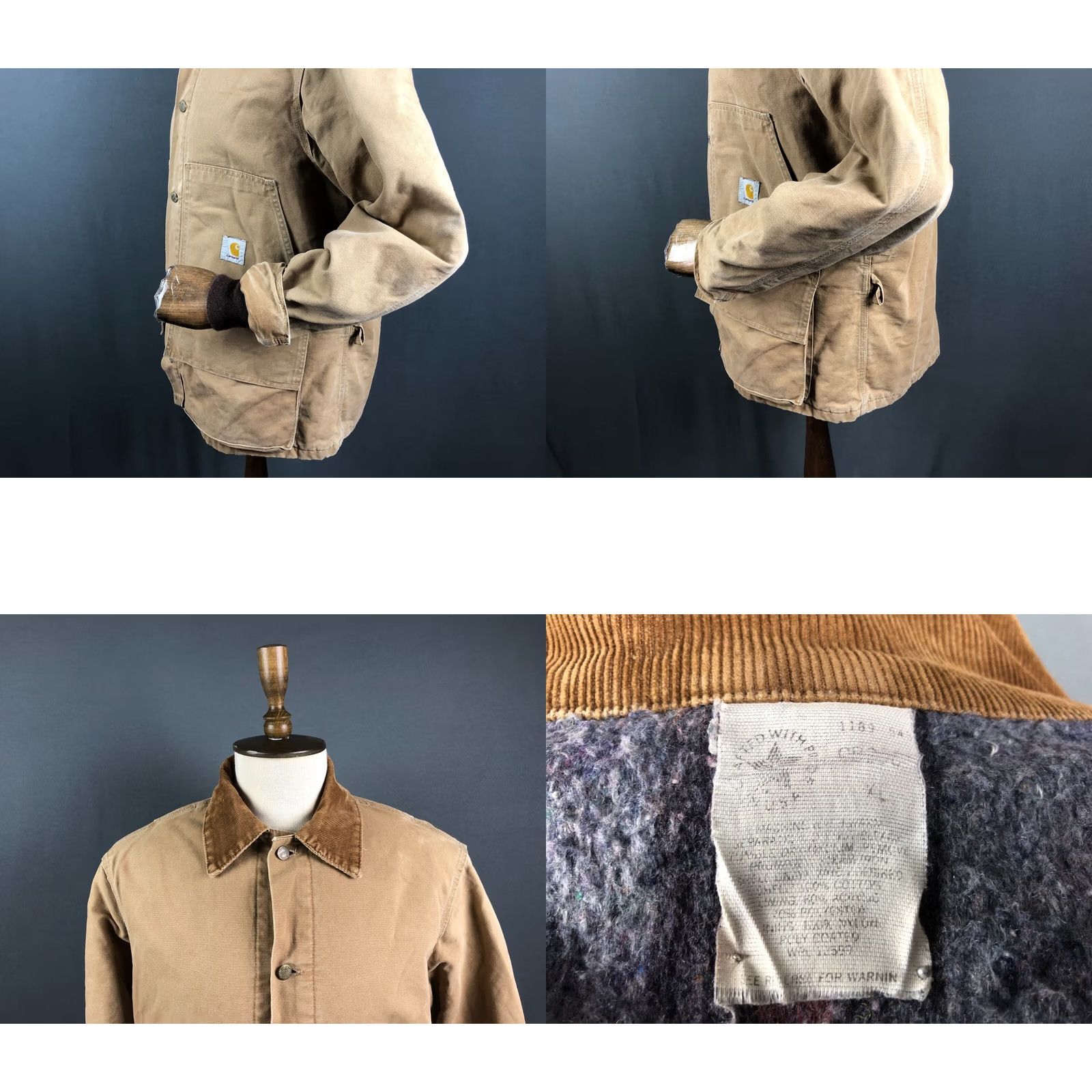 Carhartt Carhartt Jacket Men XL Cotton Yellow Denim Solid Button Pockets Logo Casual Fall Spring Classic Jacket Mens XL Yellow Carhartt Size US XL / EU 56 / 4 - 8 Thumbnail
