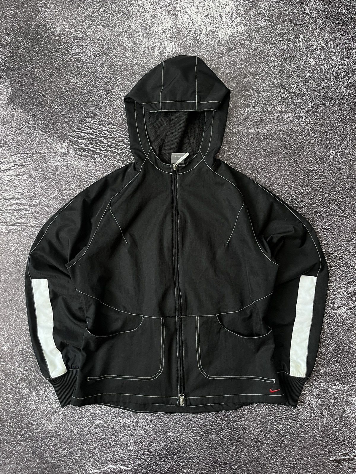 Nike × Streetwear × Vintage 90s Nike Swoosh Vintage Y2K Black  